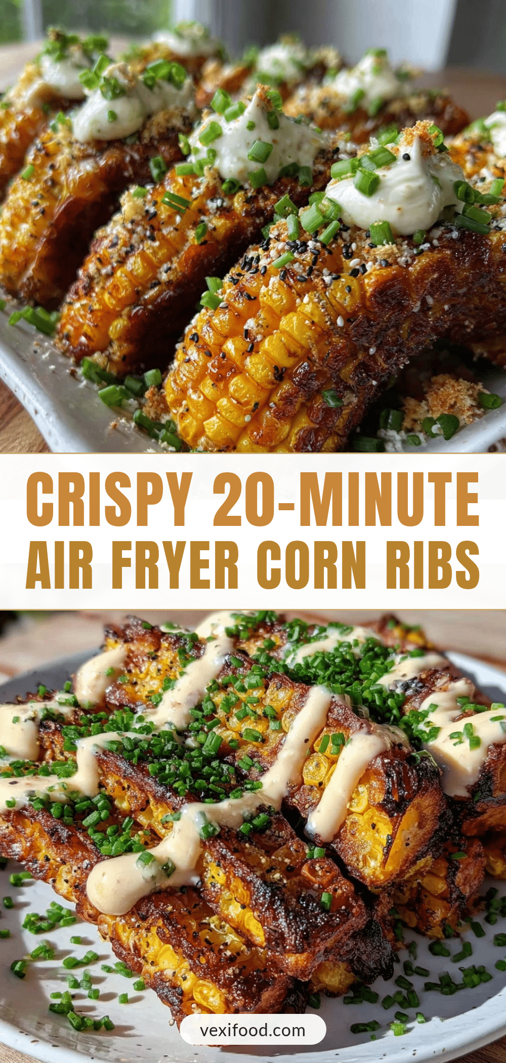 air fryer corn ribs recipe