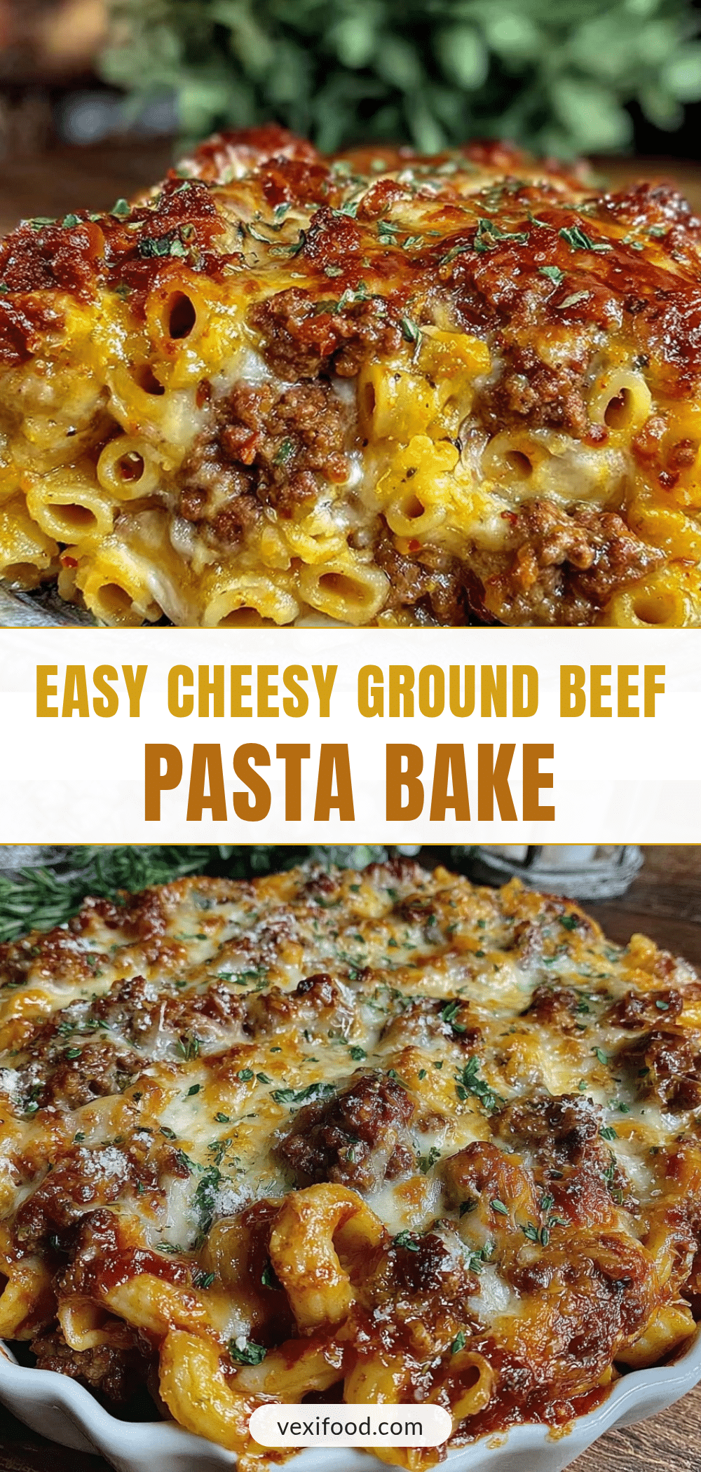 easy cheesy ground beef pasta bake recipe