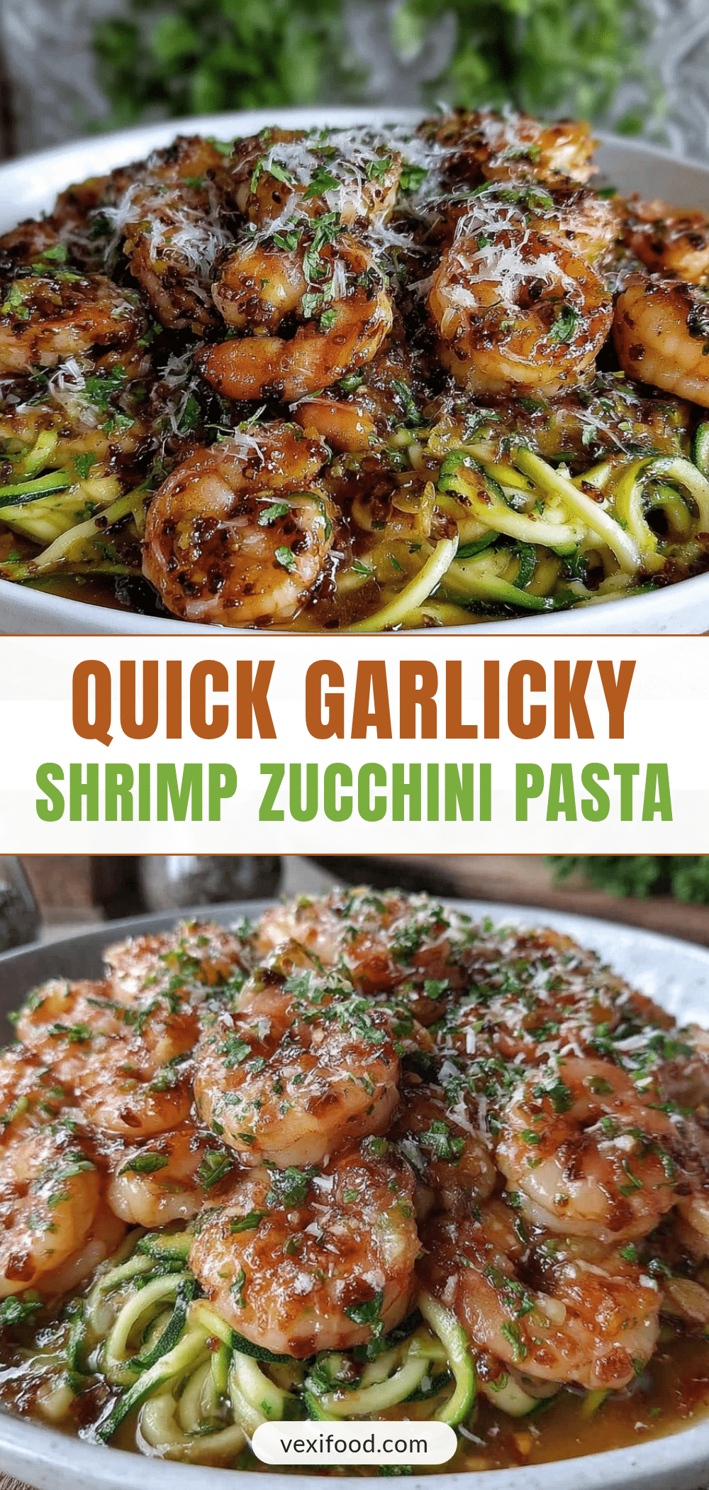 garlicky shrimp and zucchini pasta recipe