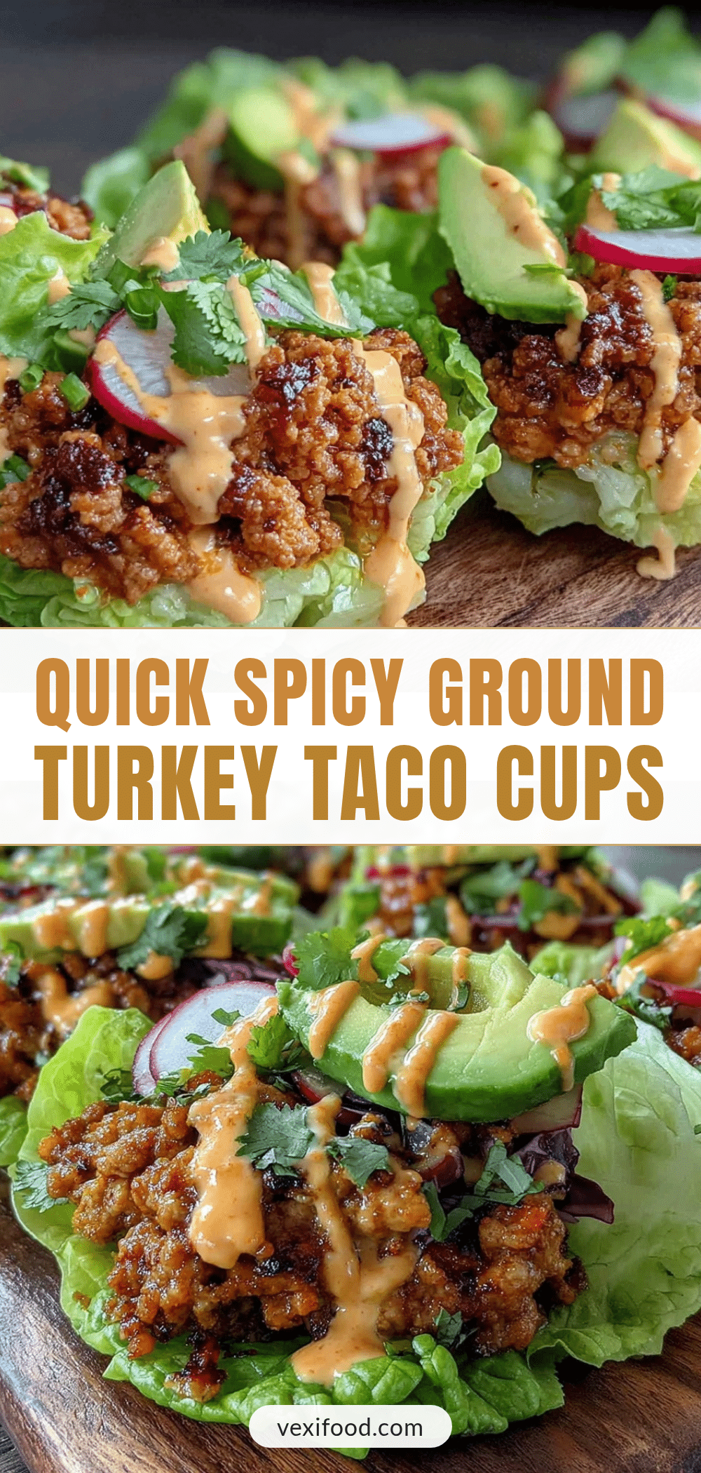 ground turkey taco lettuce cups recipe