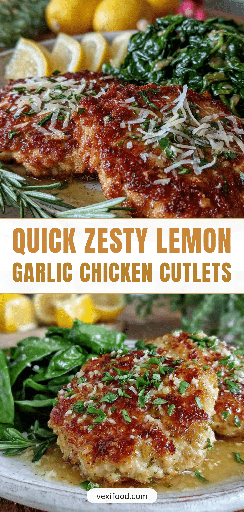 lemon garlic chicken cutlets recipe