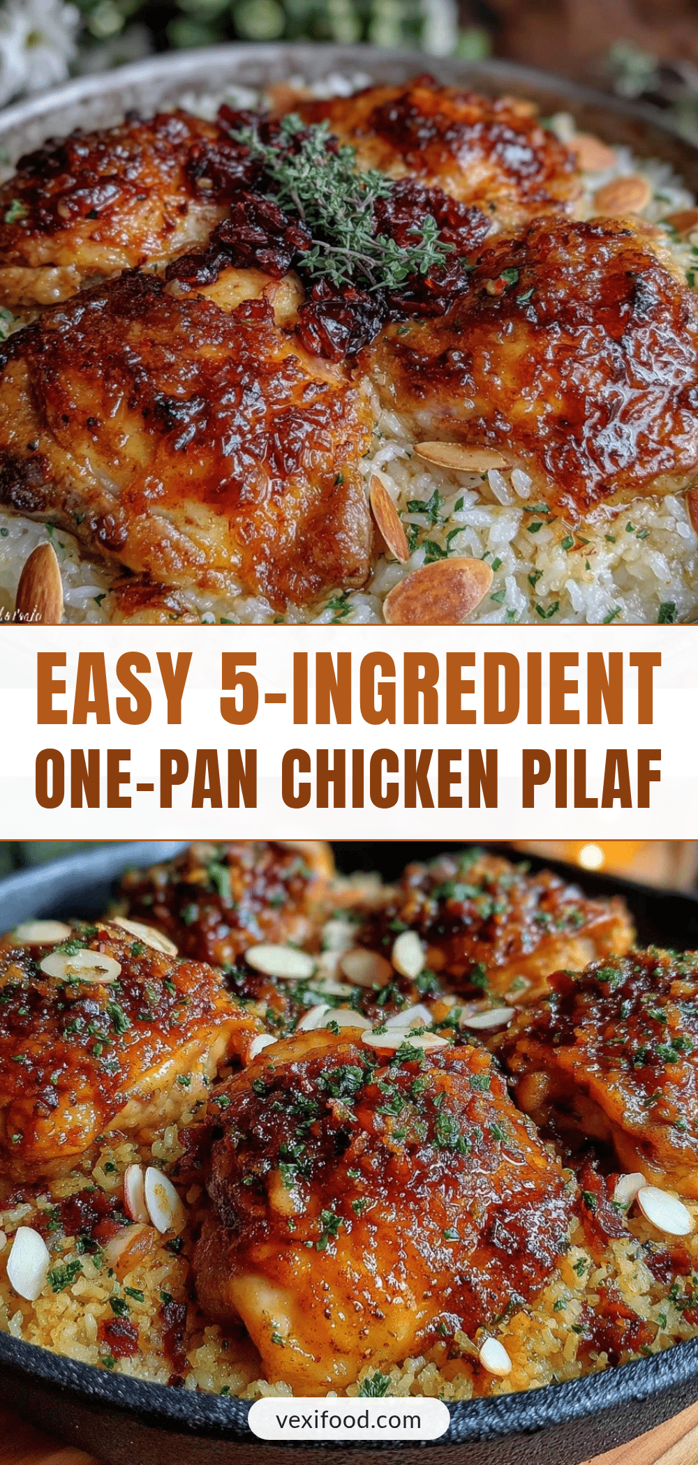 one-pan chicken and rice pilaf recipe