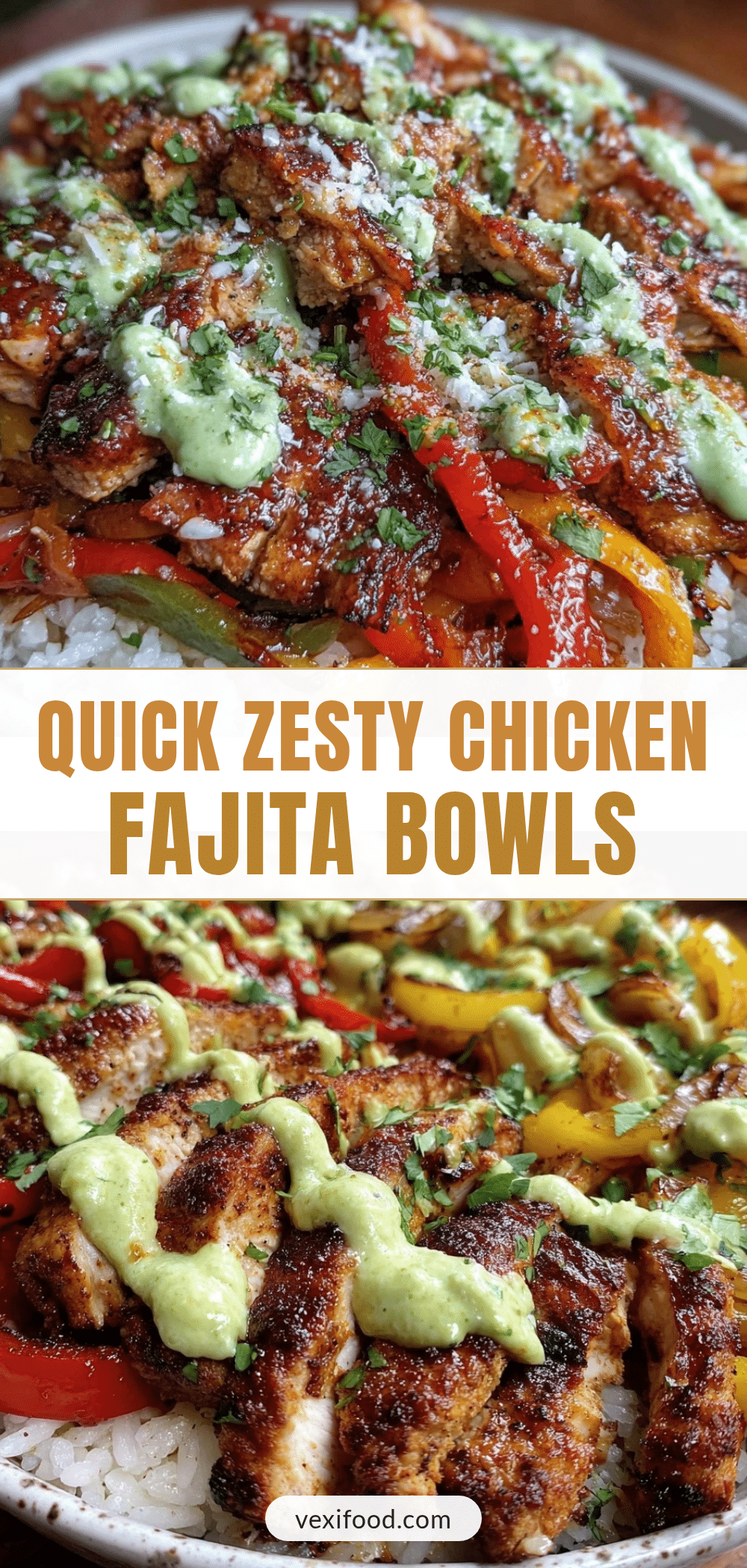 quick 15-minute chicken fajita bowls recipe