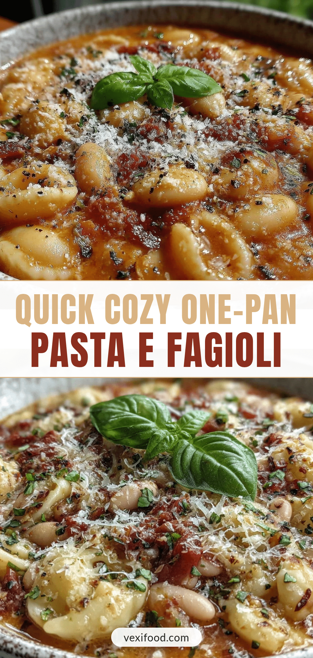 quick one-pan Pasta e Fagioli recipe recipe