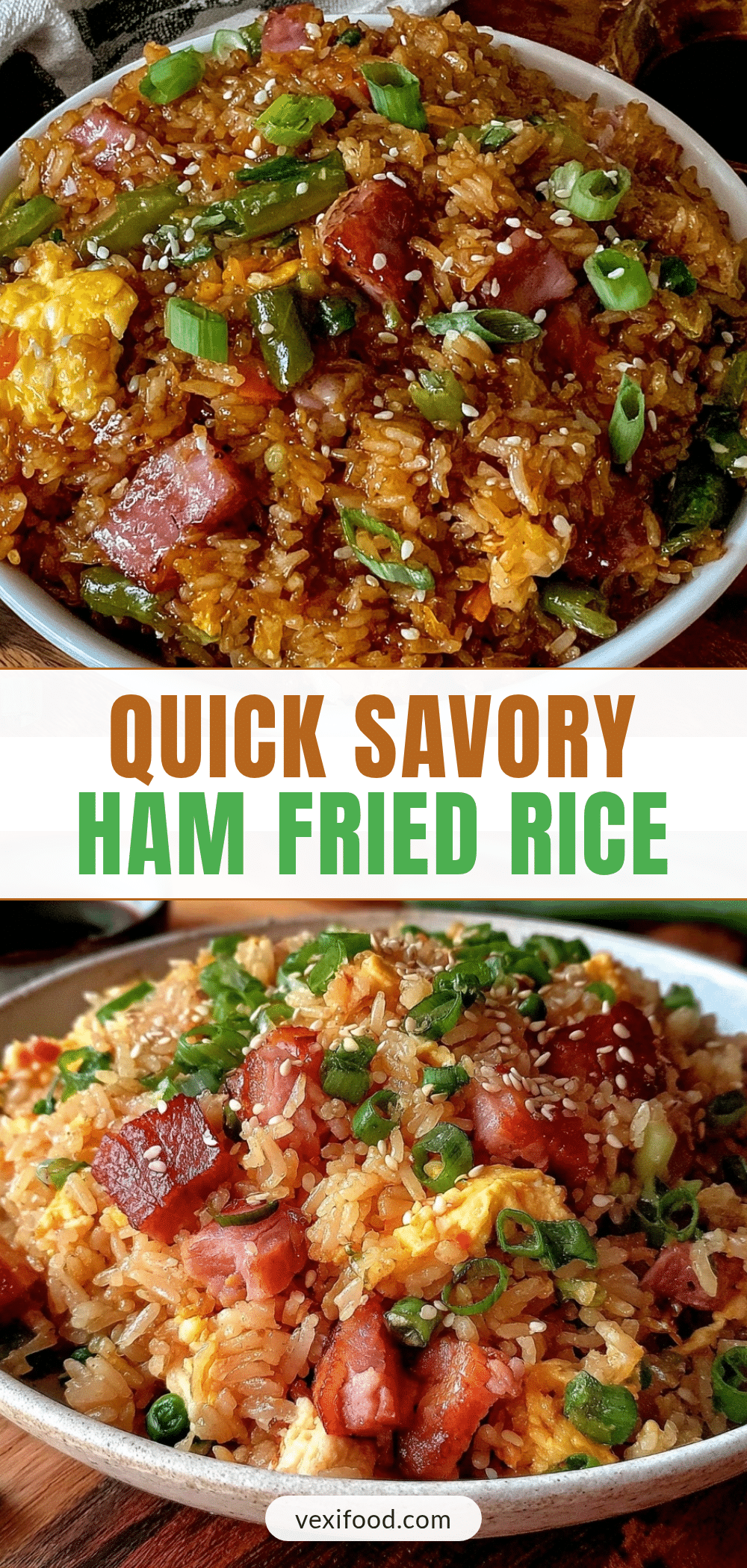 quick savory ham fried rice recipe