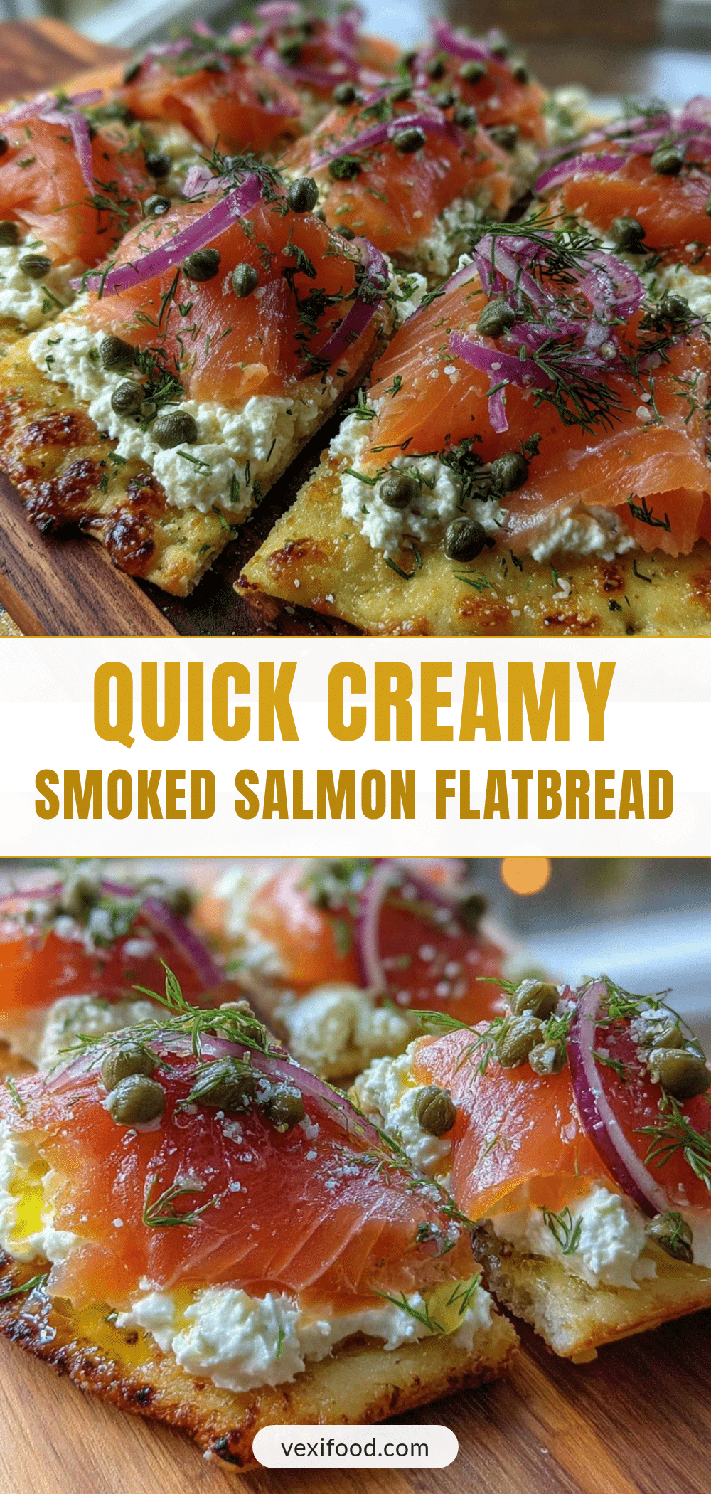 quick smoked salmon flatbread recipe