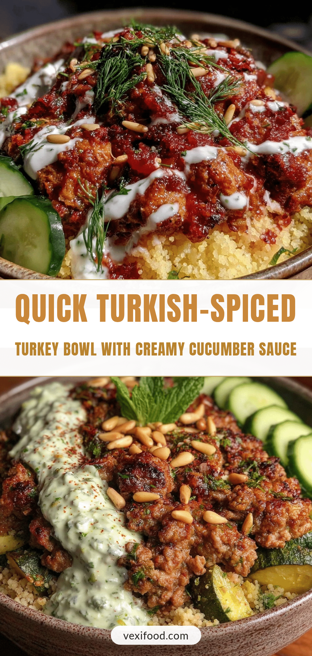turkish spiced ground turkey bowl recipe
