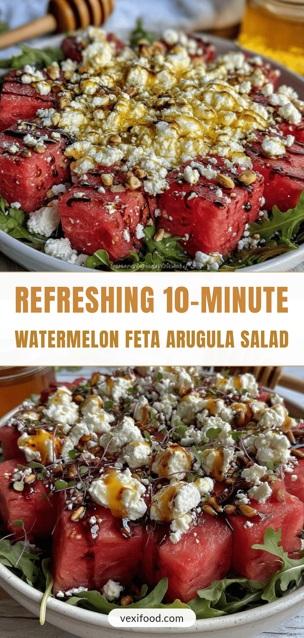 watermelon feta arugula salad recipe