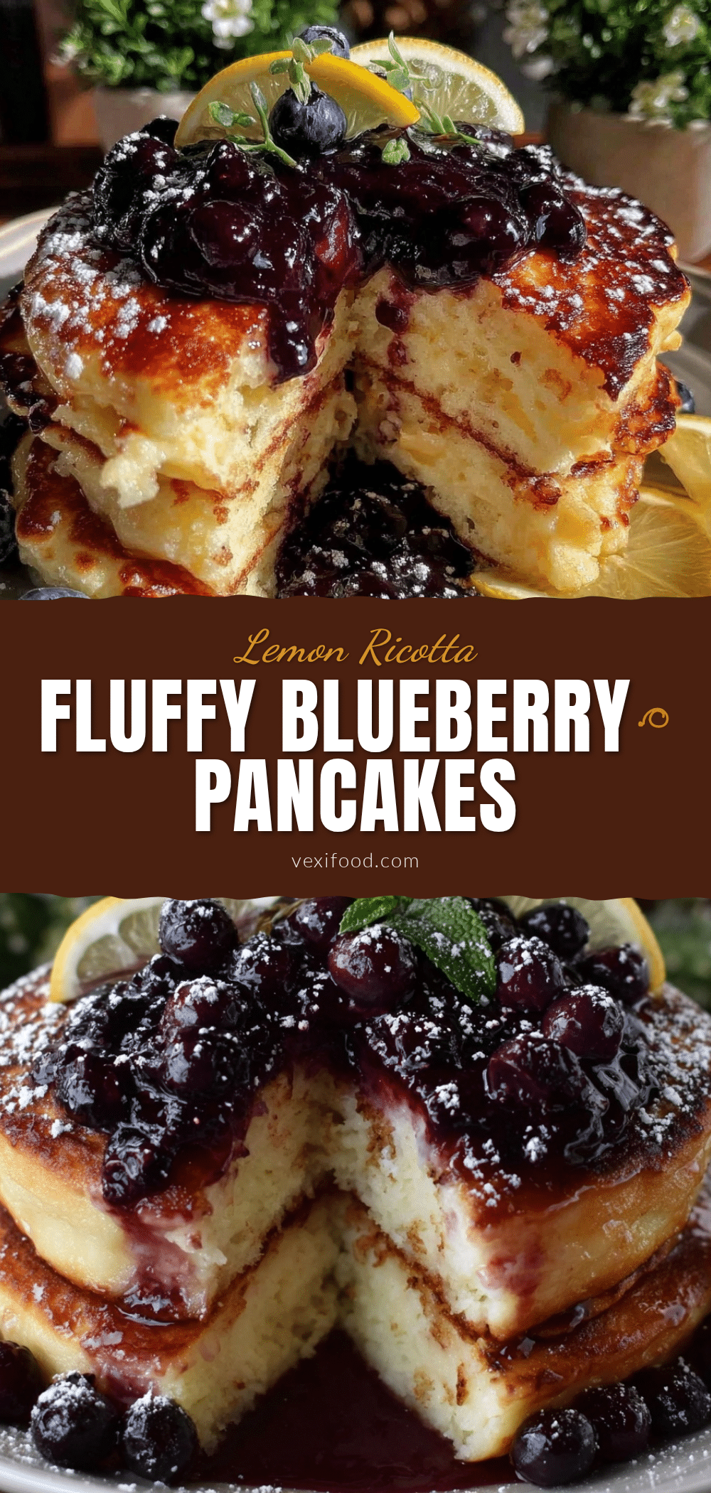 blueberry lemon ricotta pancakes recipe