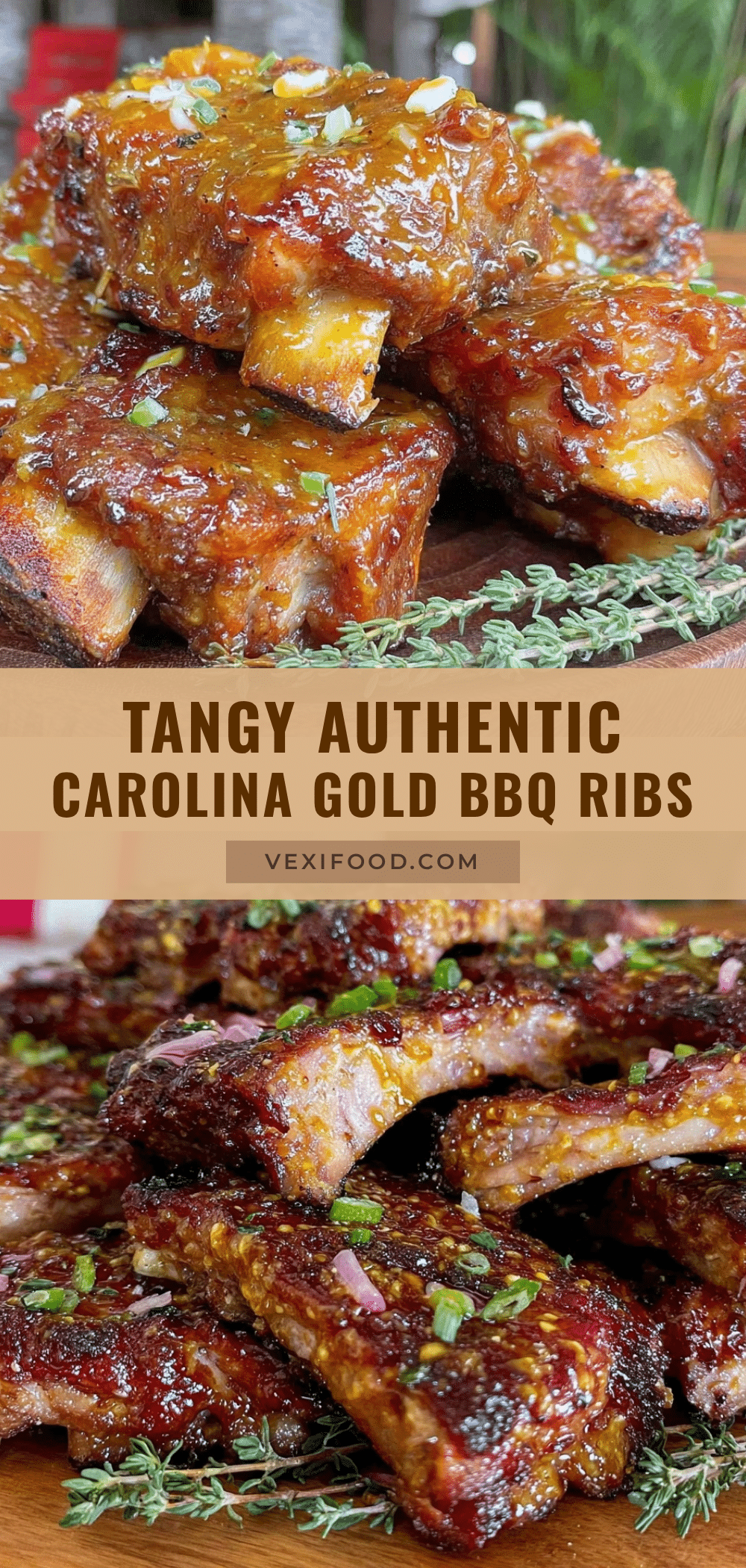 Carolina Gold BBQ Sauce Ribs recipe