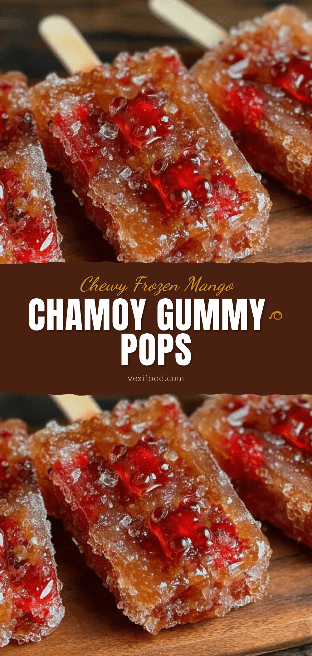 chewy frozen mango chamoy gummy bear pops recipe