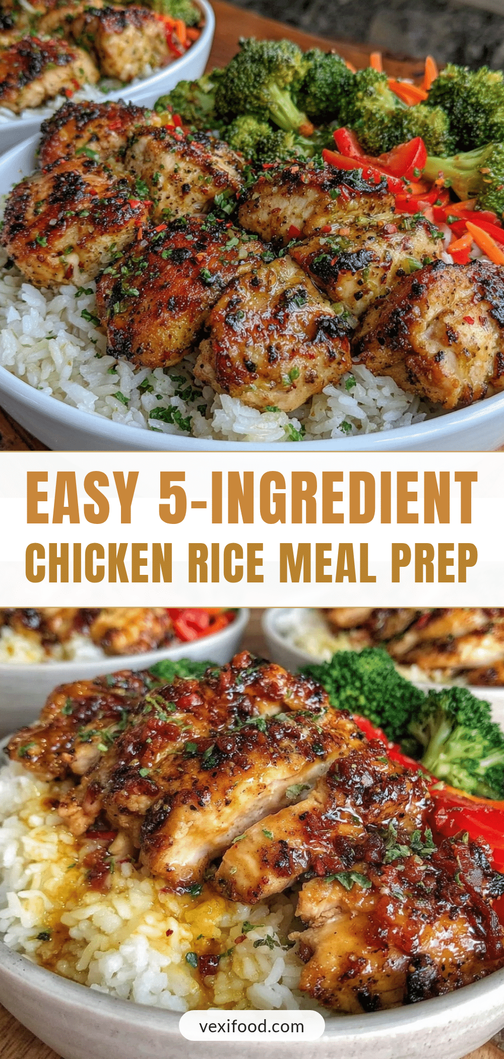 chicken and rice meal prep bowls recipe