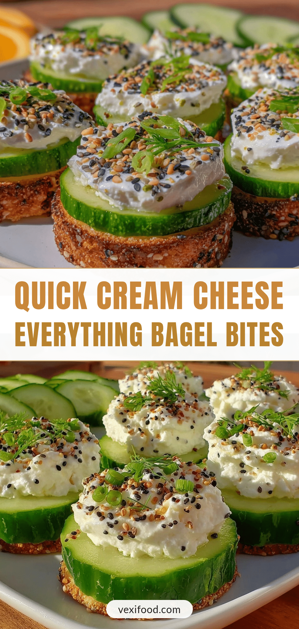 cream cheese everything bagel cucumber bites recipe