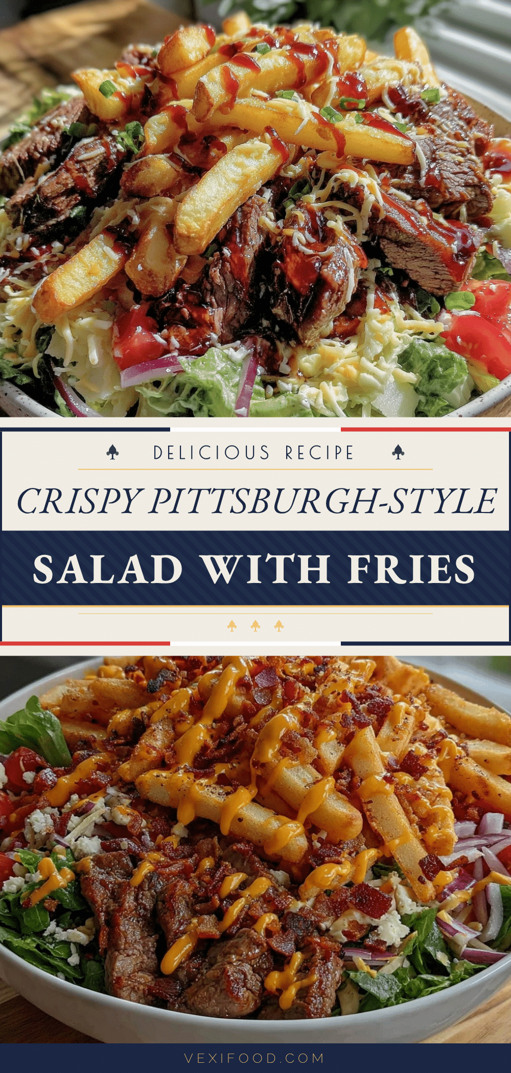 Crispy Pittsburgh-Style Salad with Fries recipe