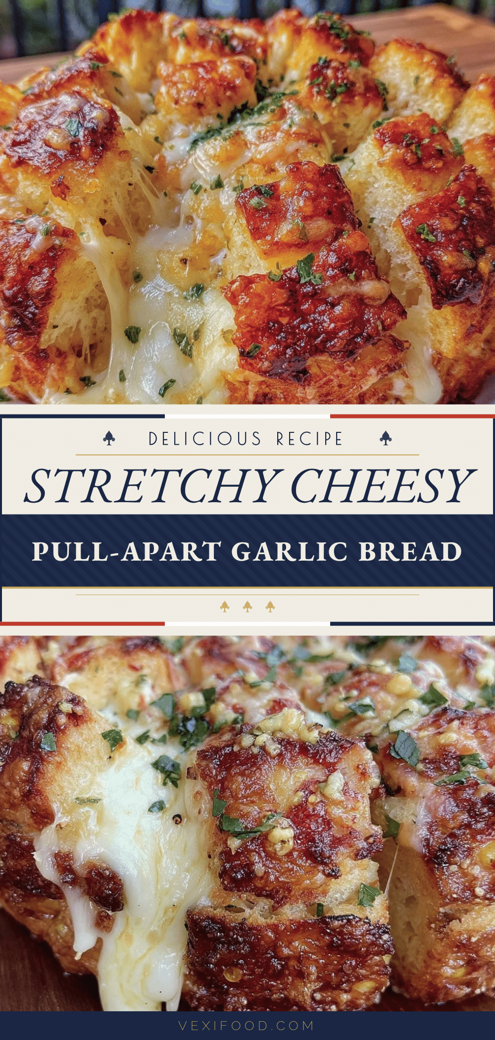 crispy stretchy mozzarella pull-apart garlic bread recipe