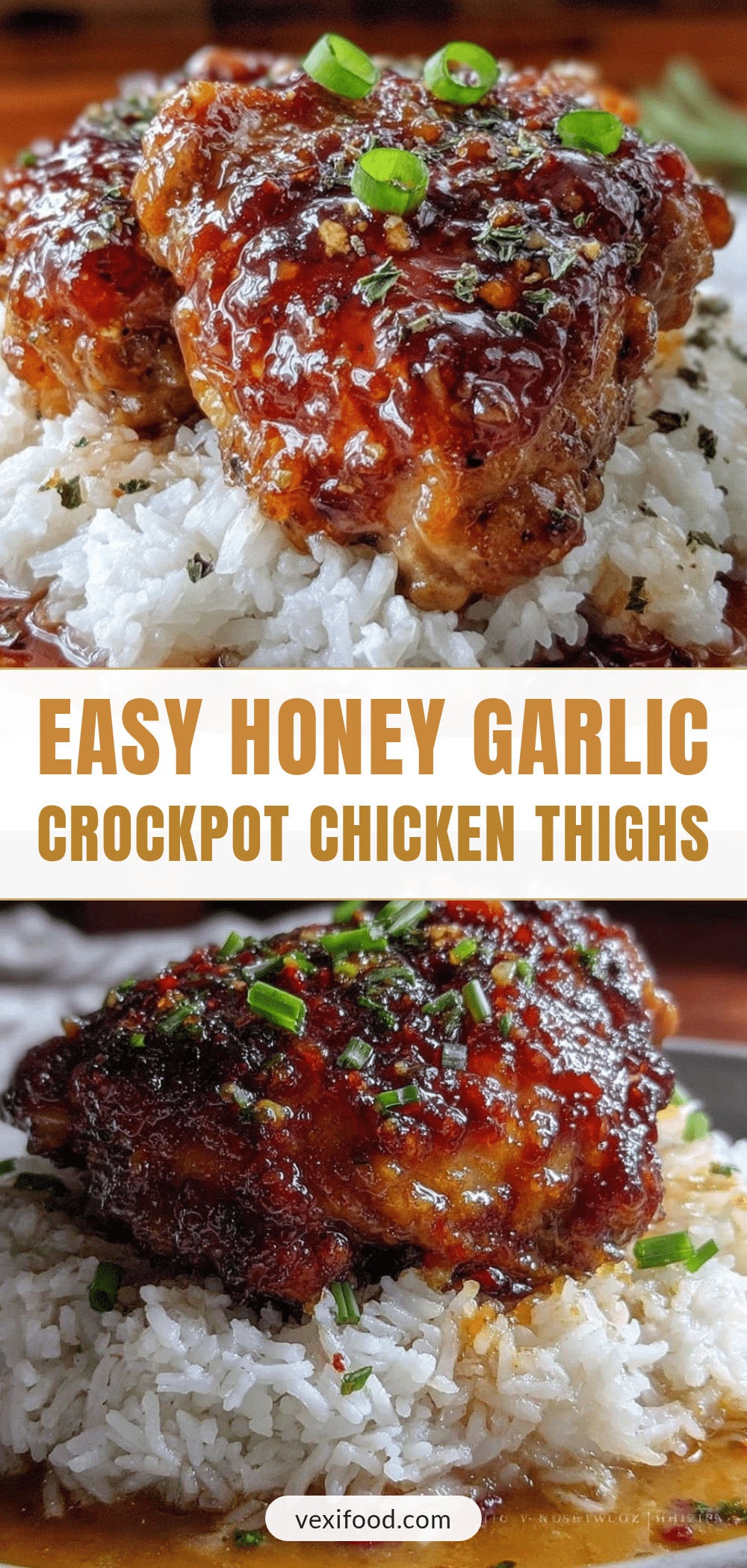 crockpot honey garlic chicken thighs recipe