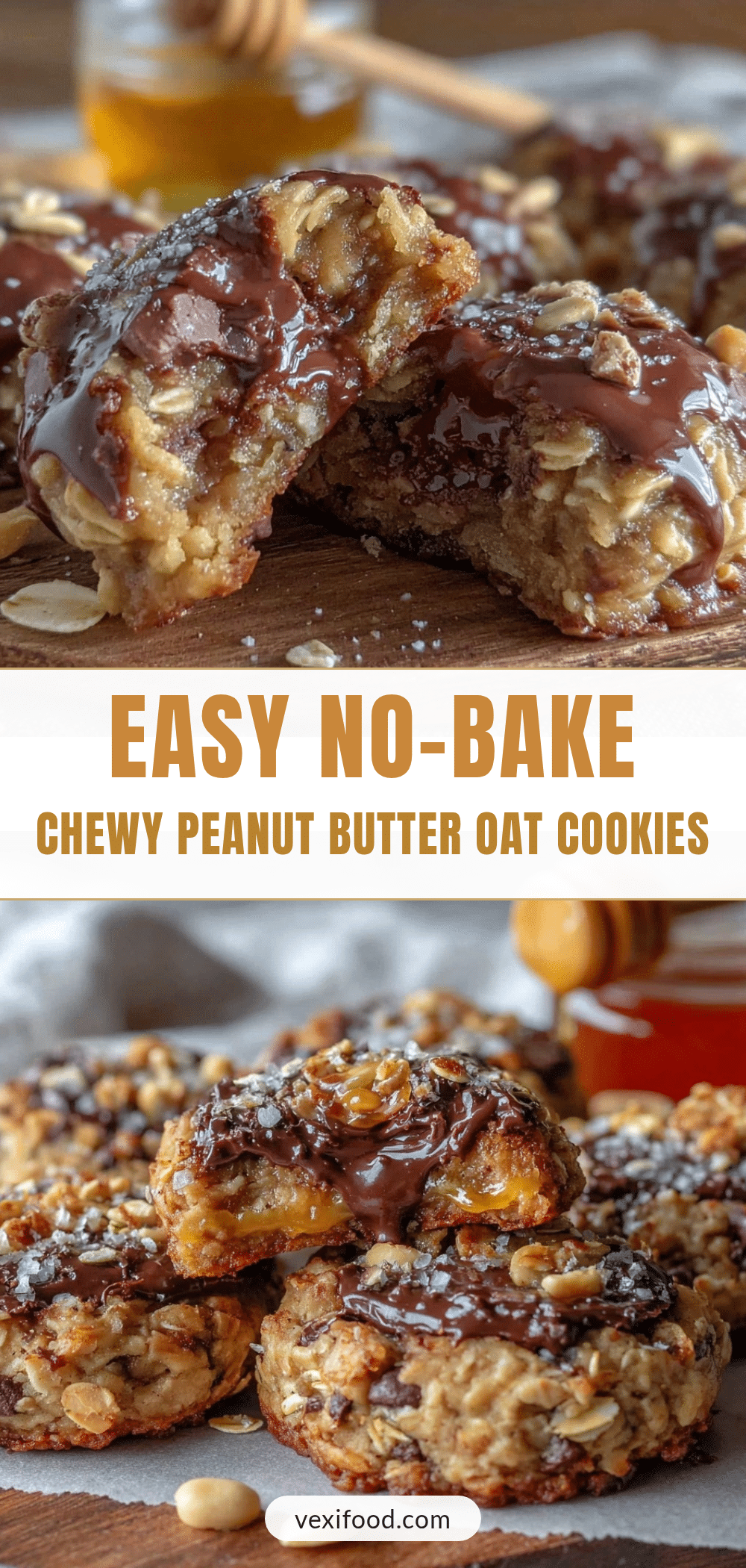 easy no-bake peanut butter oat cookies recipe