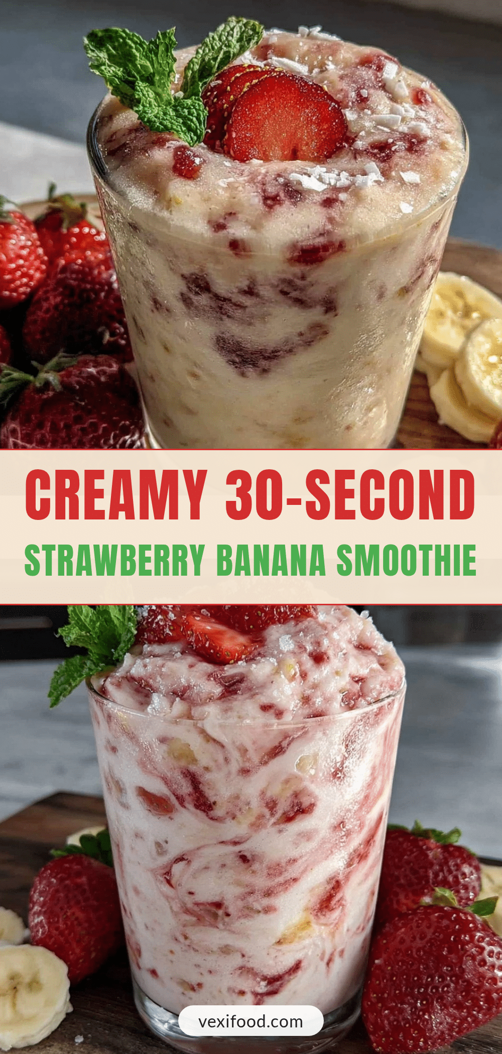 frozen strawberry banana smoothie recipe