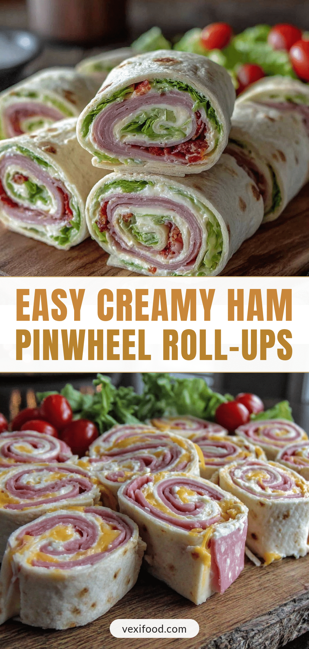 ham pinwheel sandwich roll-ups recipe