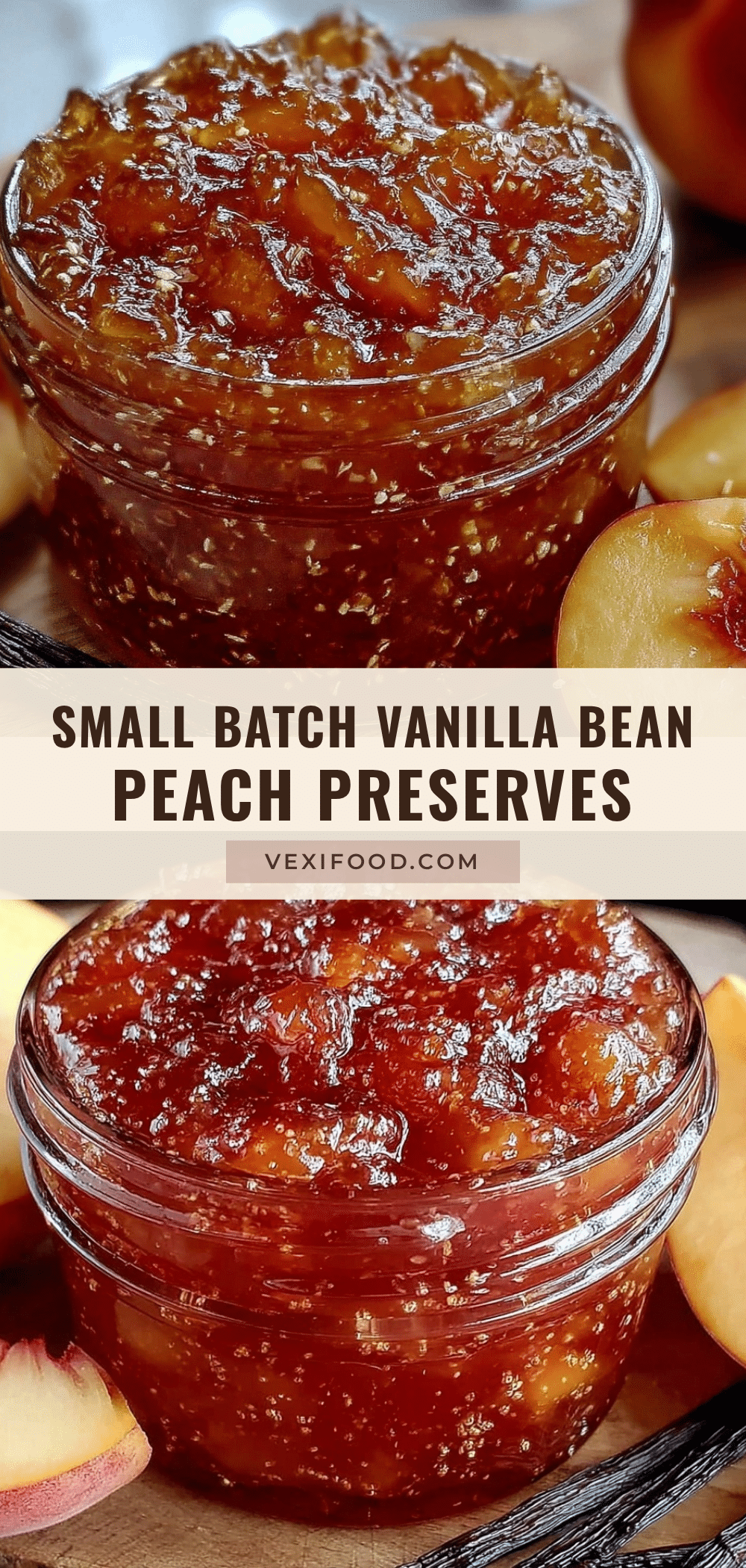 homemade peach preserves with vanilla bean recipe