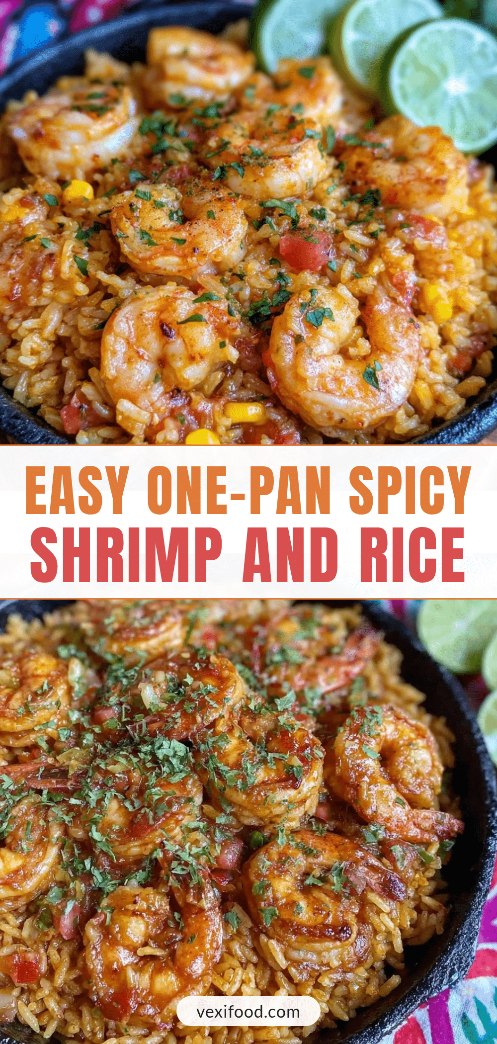 one-pan shrimp and salsa rice recipe