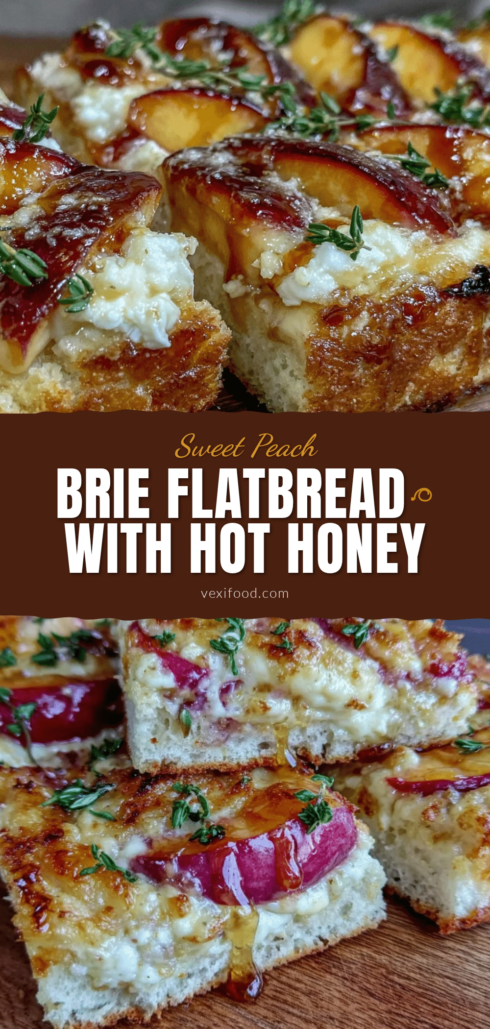 peach and brie grilled flatbread recipe