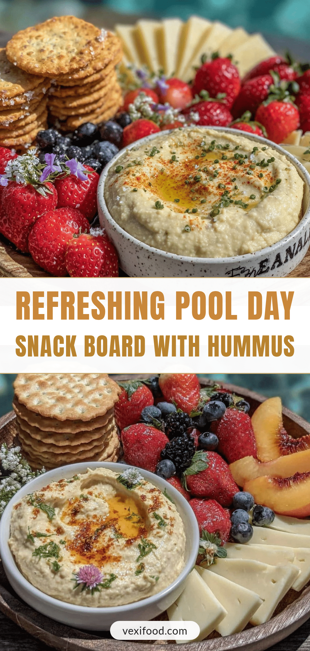 Refreshing Pool Day Snack Board recipe