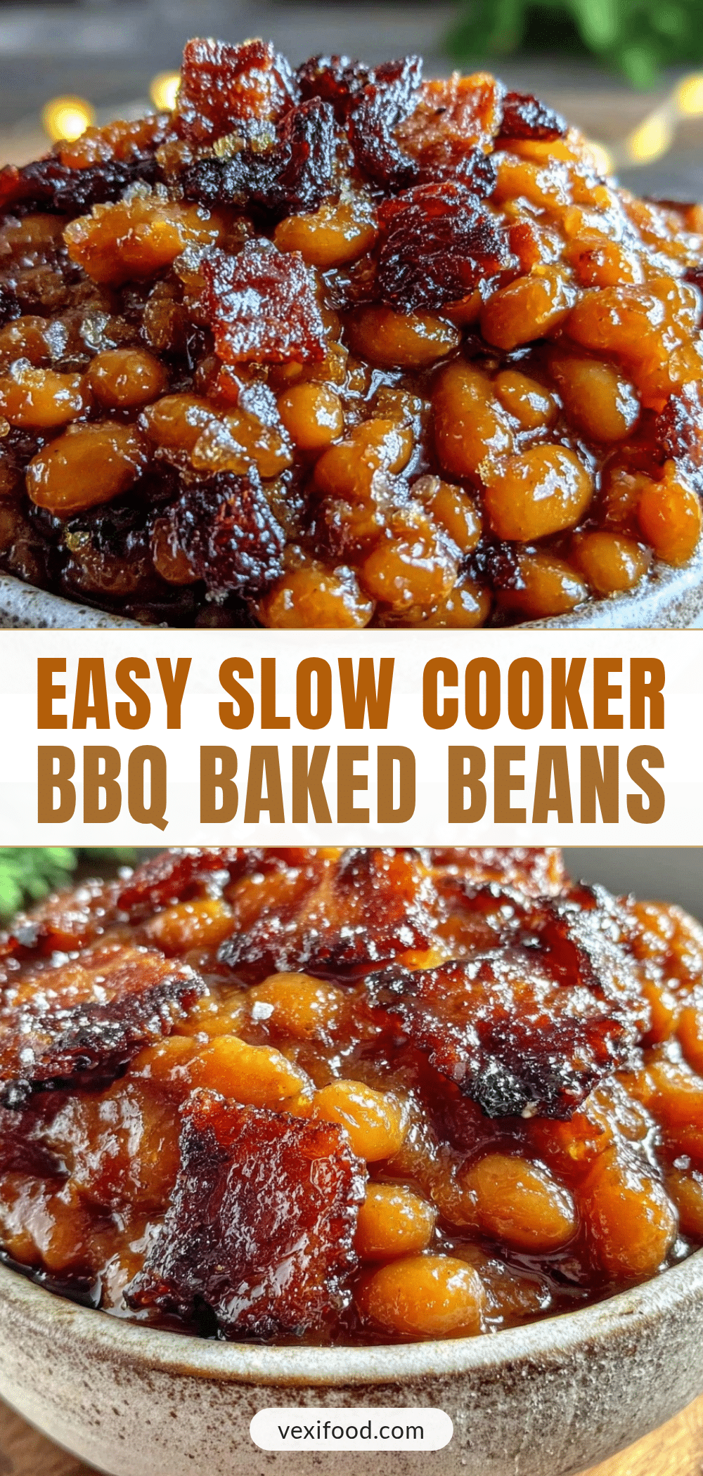 slow cooker BBQ baked beans recipe