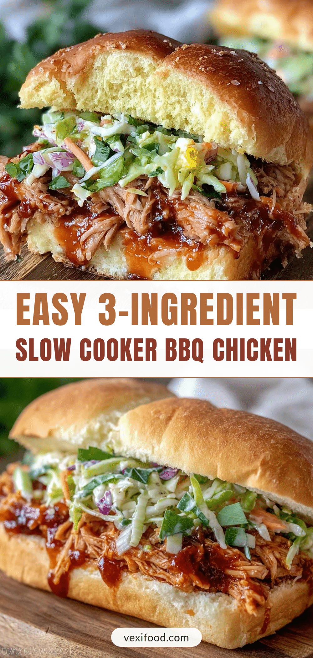 slow cooker bbq pulled chicken sandwiches recipe