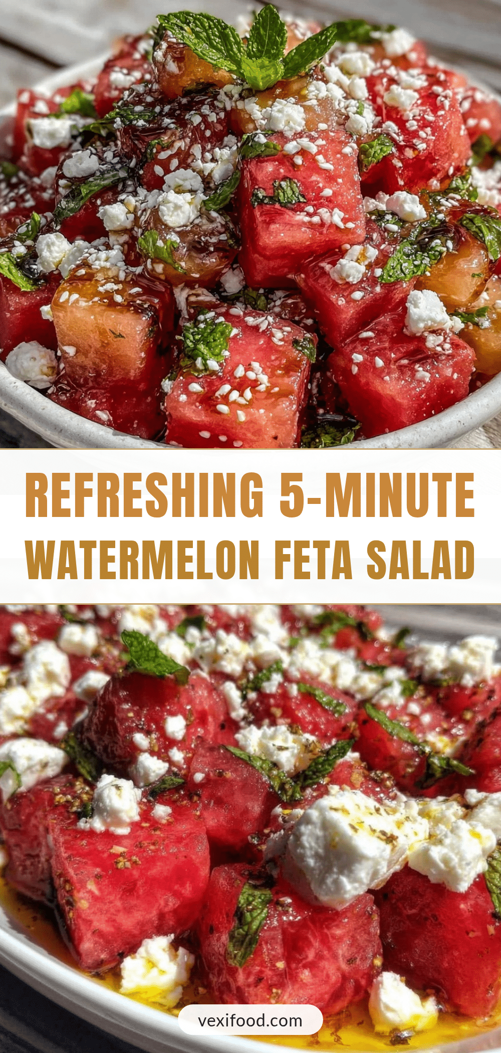 watermelon feta mint salad recipe