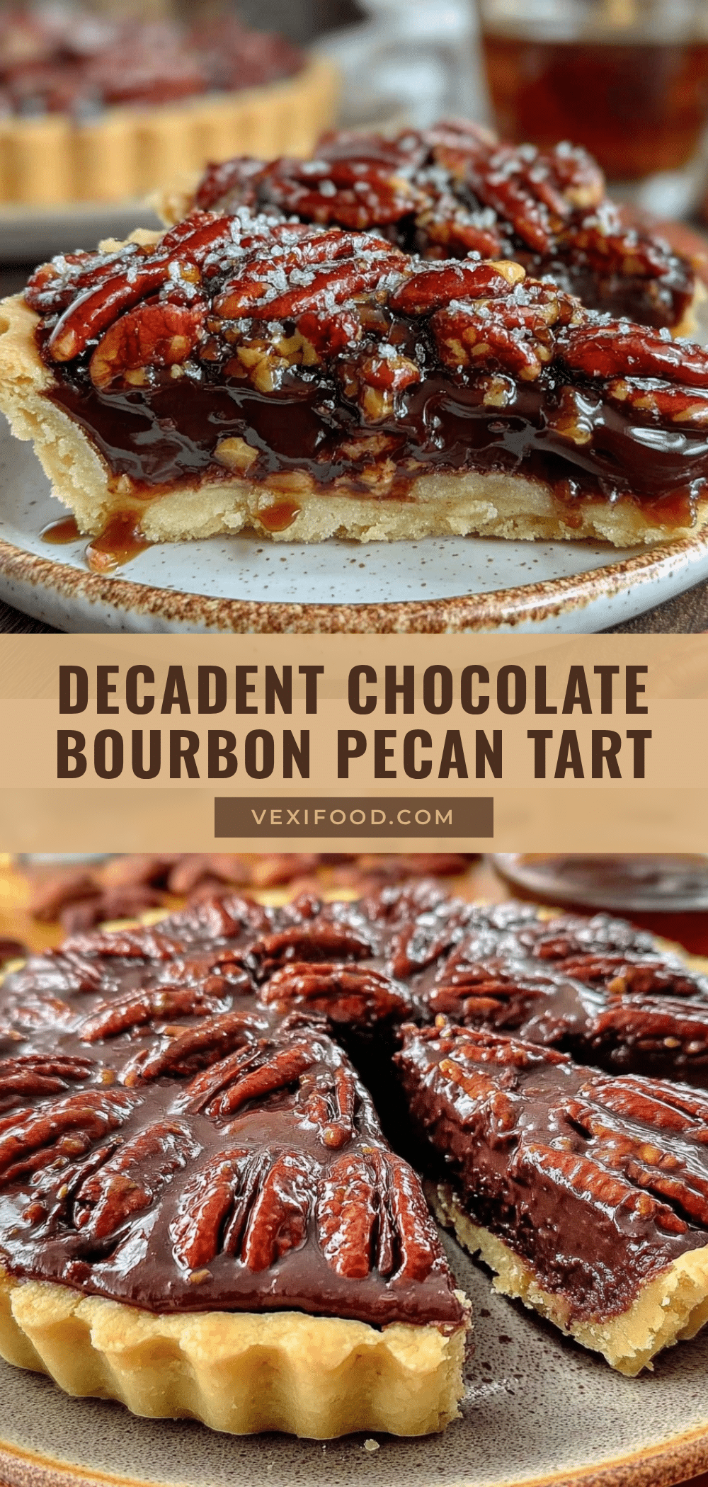 chocolate bourbon pecan tart recipe