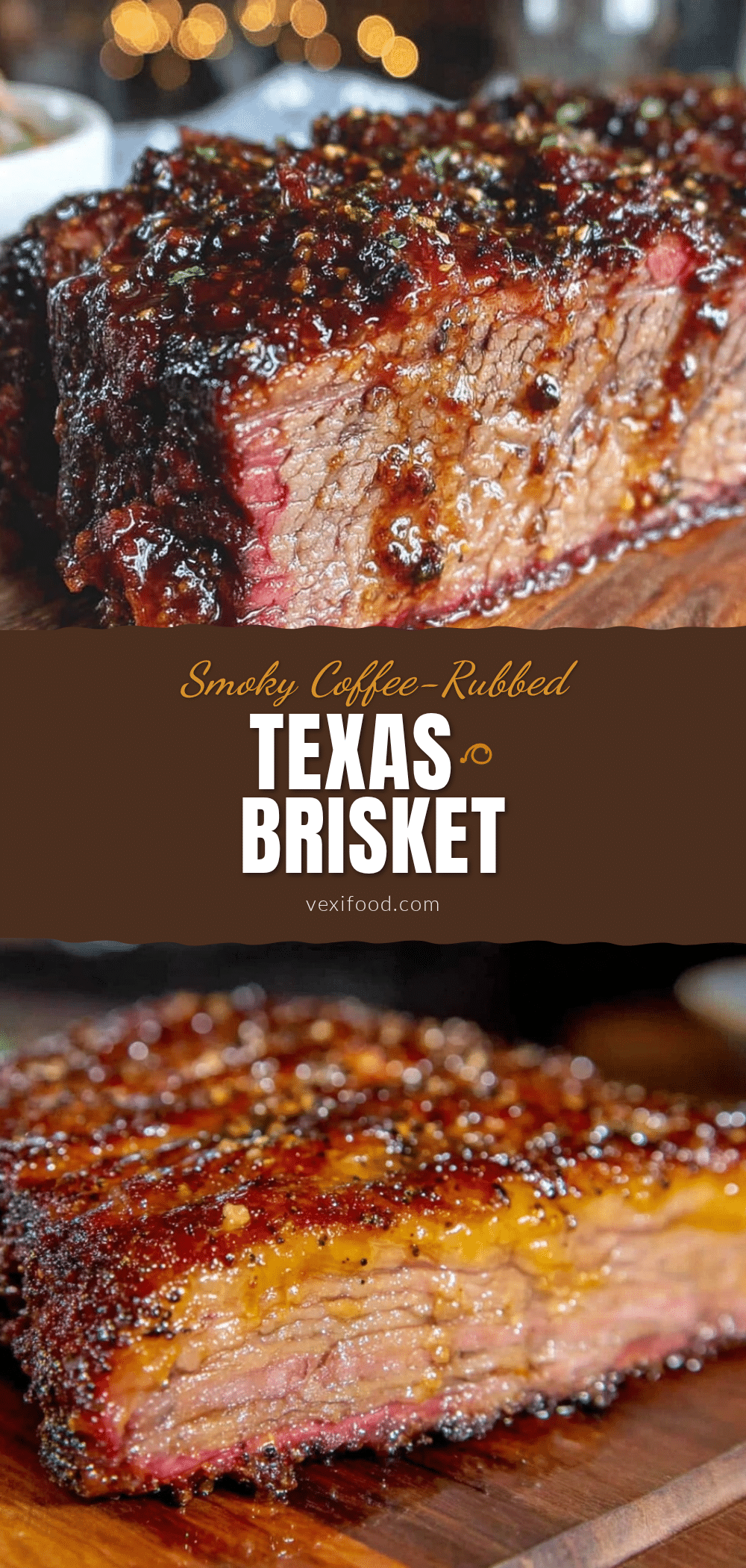 coffee-rubbed smoked Texas beef brisket recipe