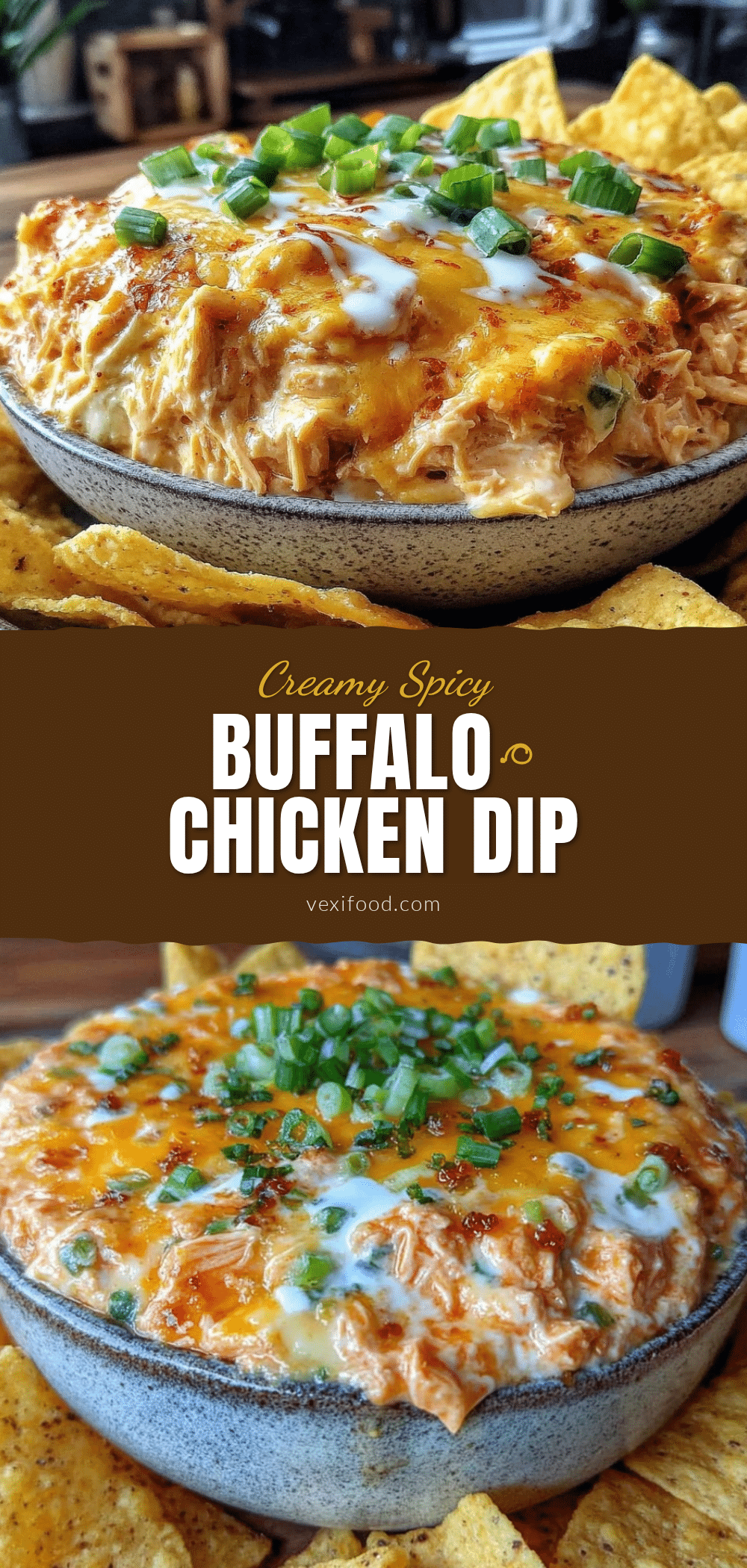 creamy buffalo chicken dip recipe