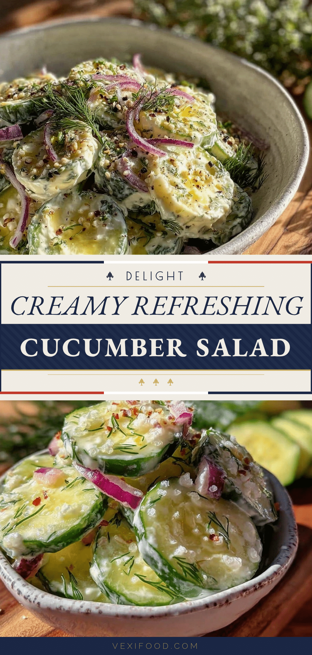 creamy cucumber salad recipe