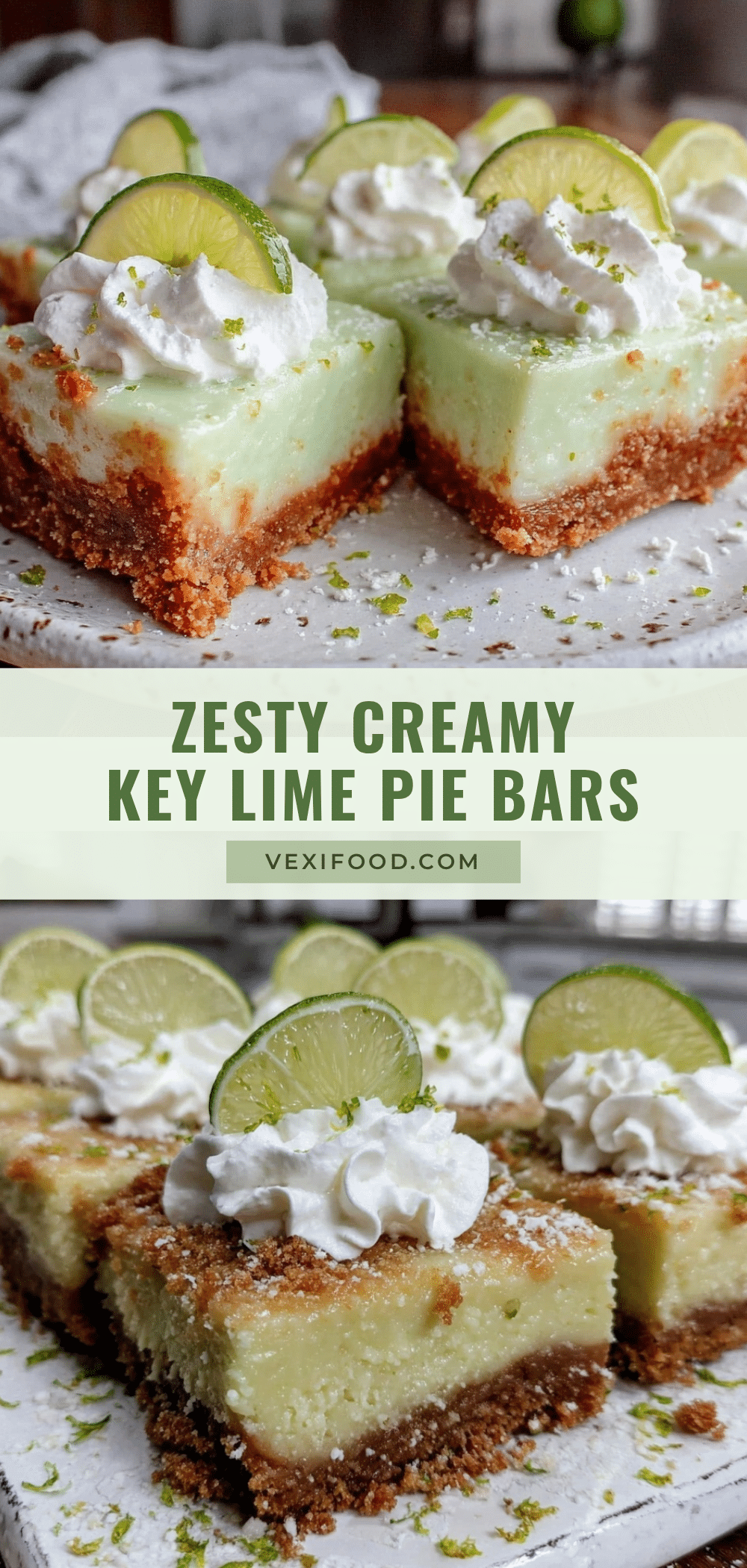 Creamy Key Lime Pie Bars recipe