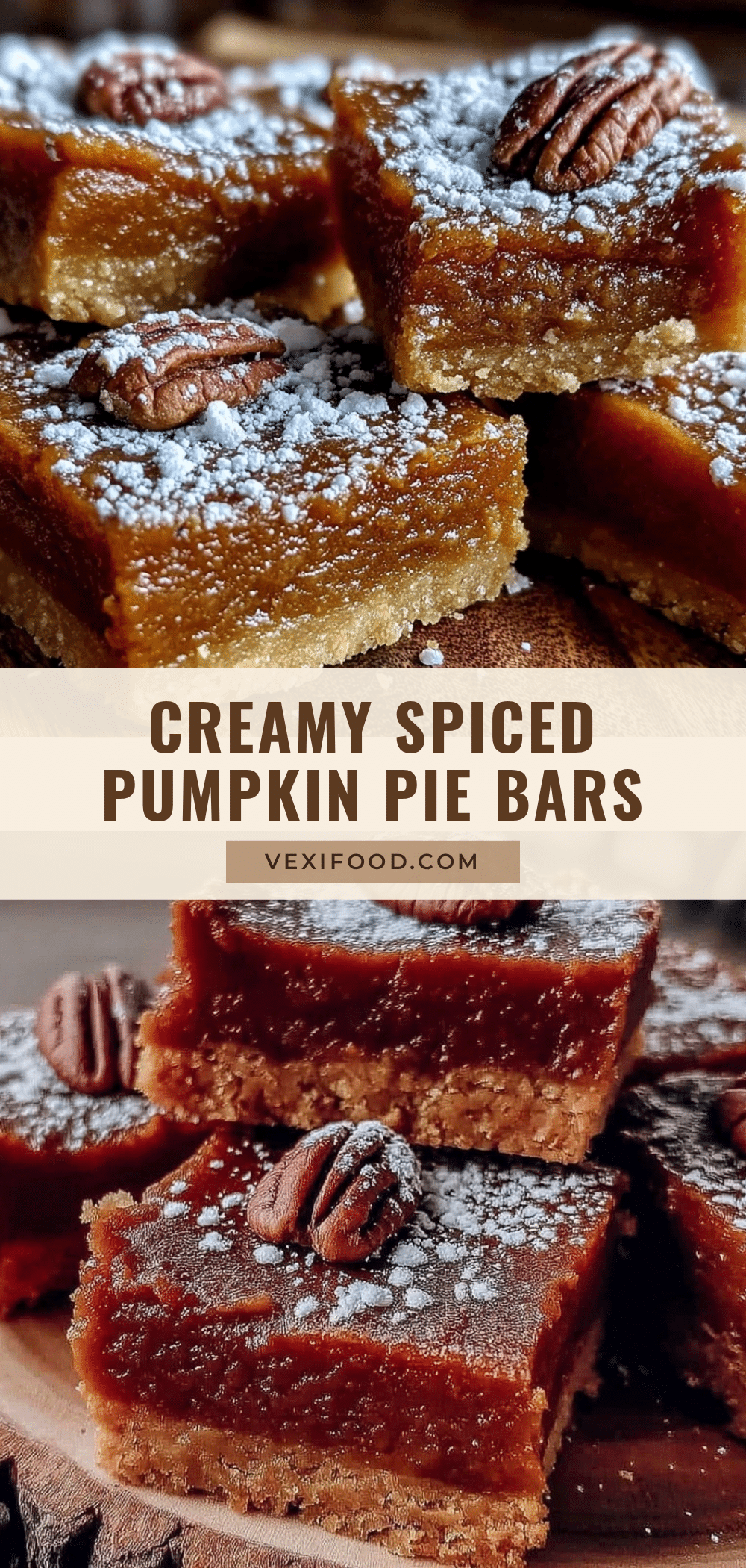 creamy pumpkin pie bars recipe