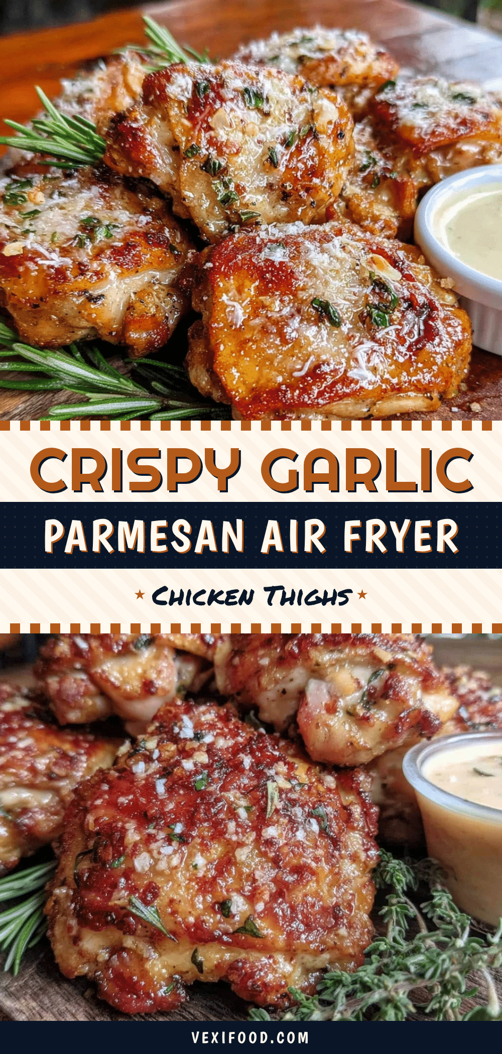 crispy garlic parmesan chicken thighs recipe