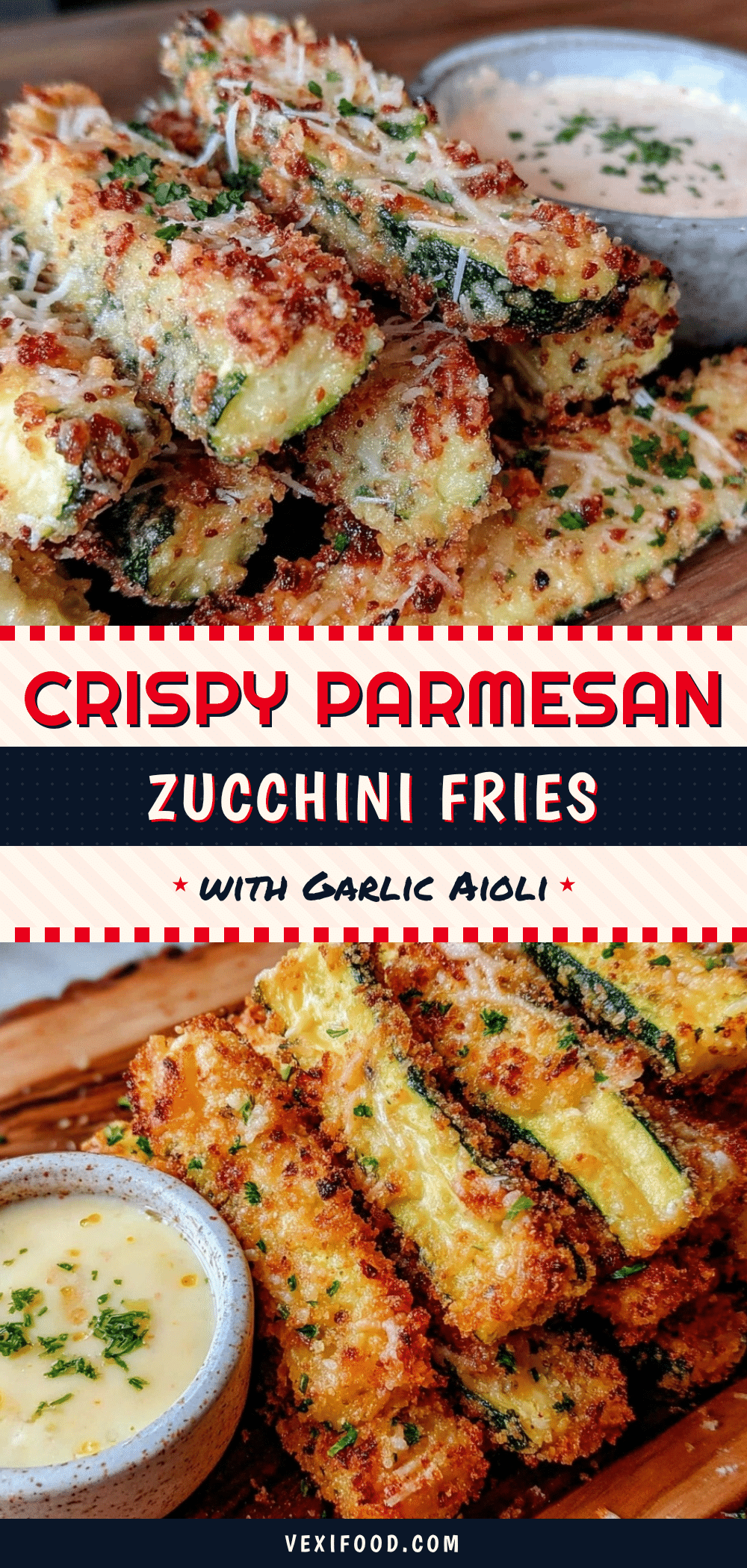 crispy Parmesan crusted zucchini fries recipe