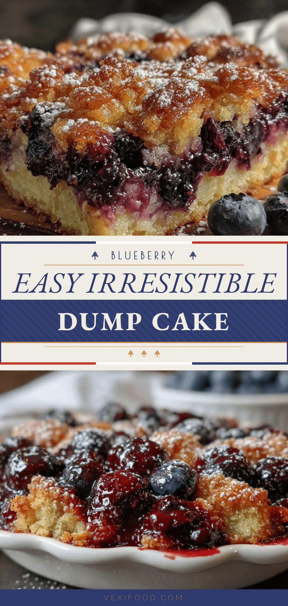 easy blueberry dump cake recipe