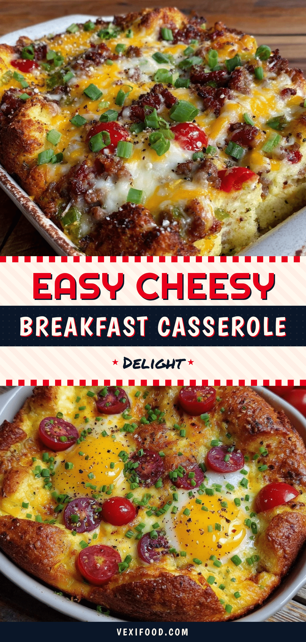 easy cheesy breakfast casserole recipe