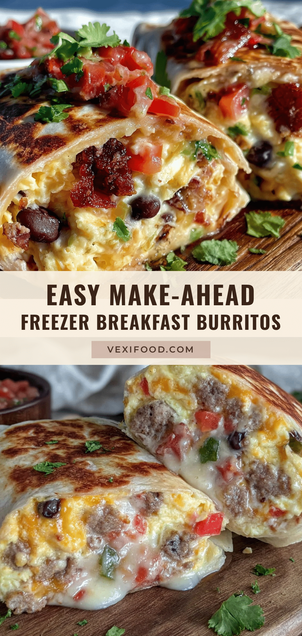 easy make-ahead breakfast burritos recipe