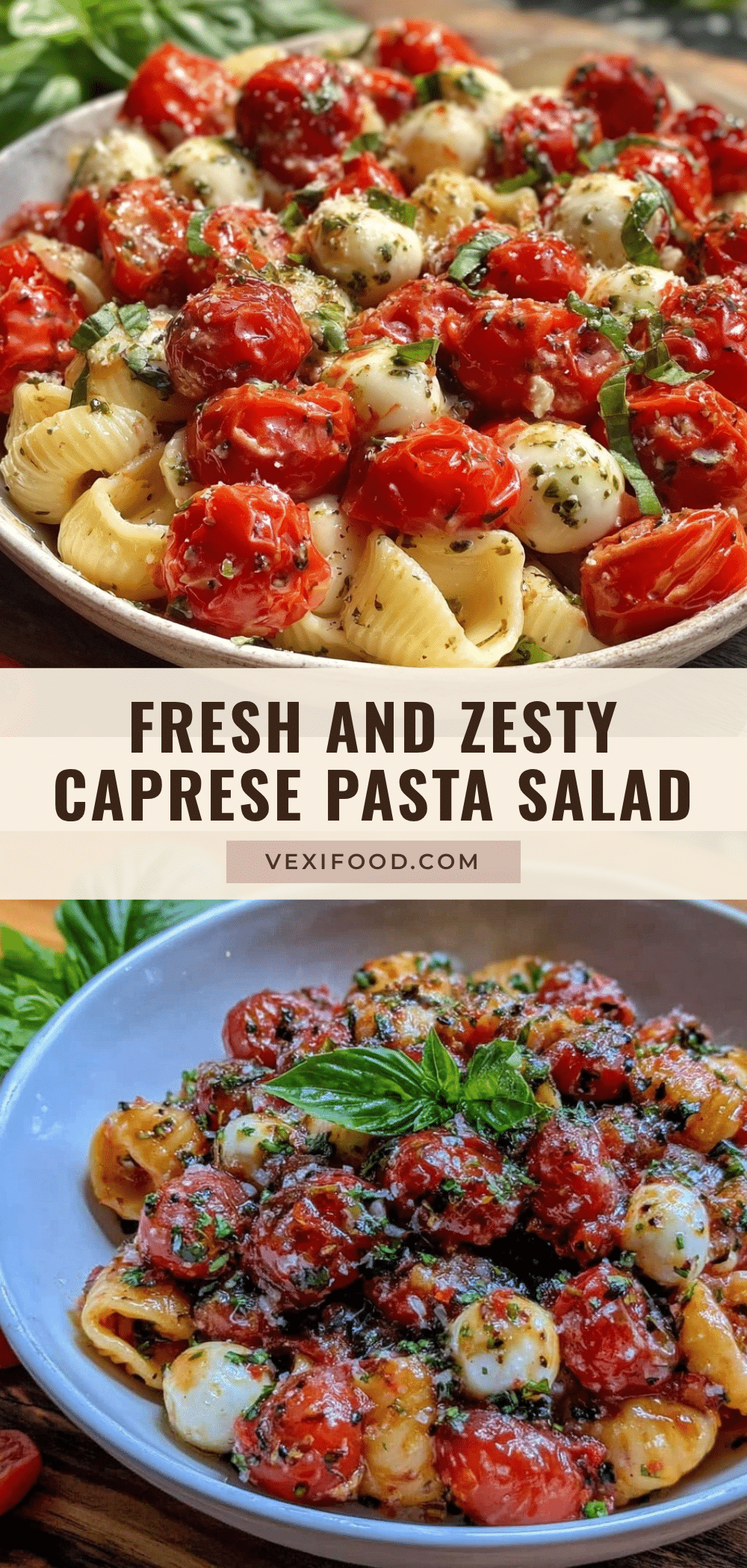 Fresh Caprese Pasta Salad recipe