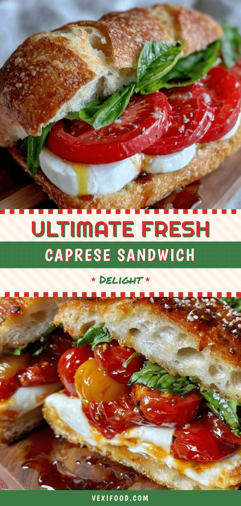 fresh Caprese sandwich recipe