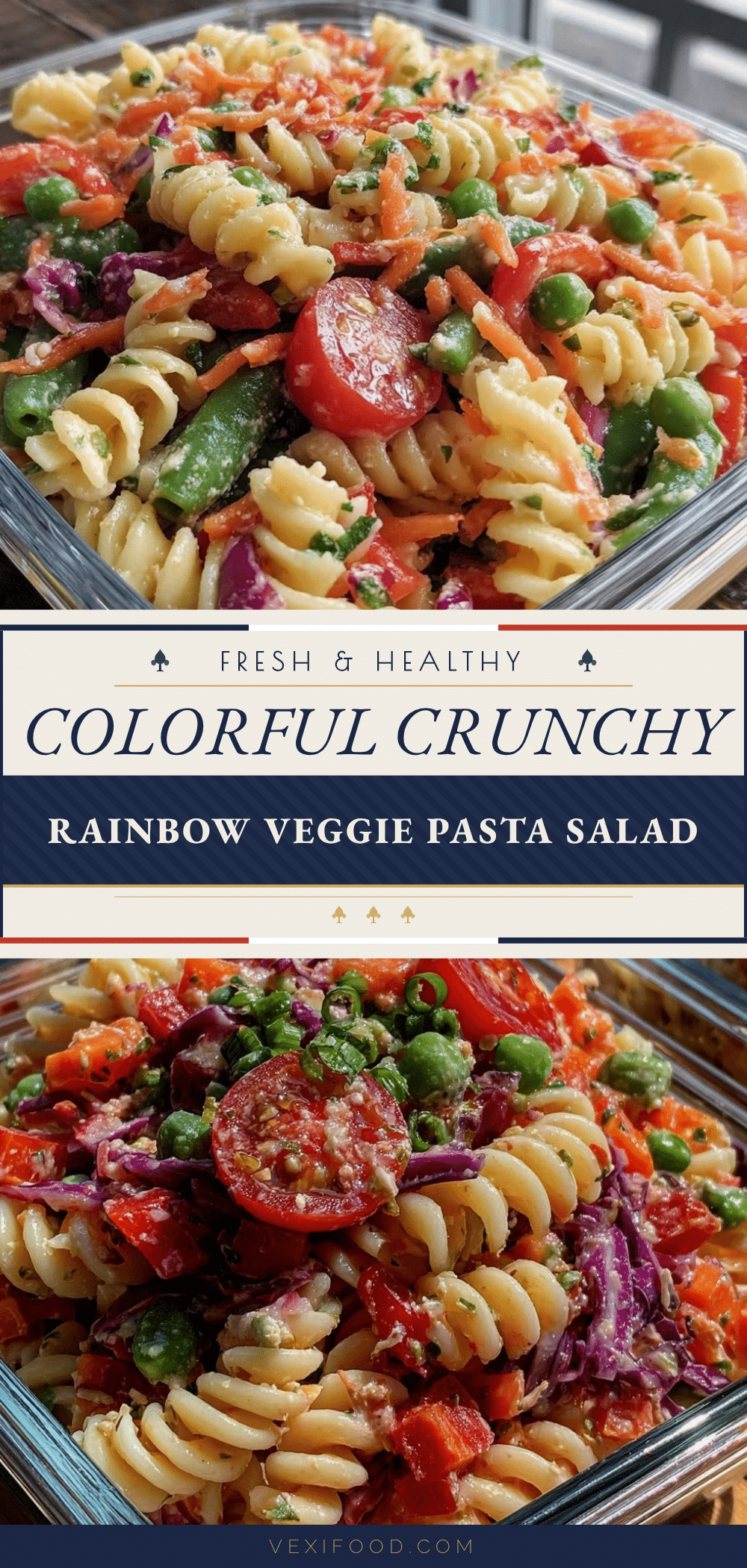 fresh rainbow veggie pasta salad recipe