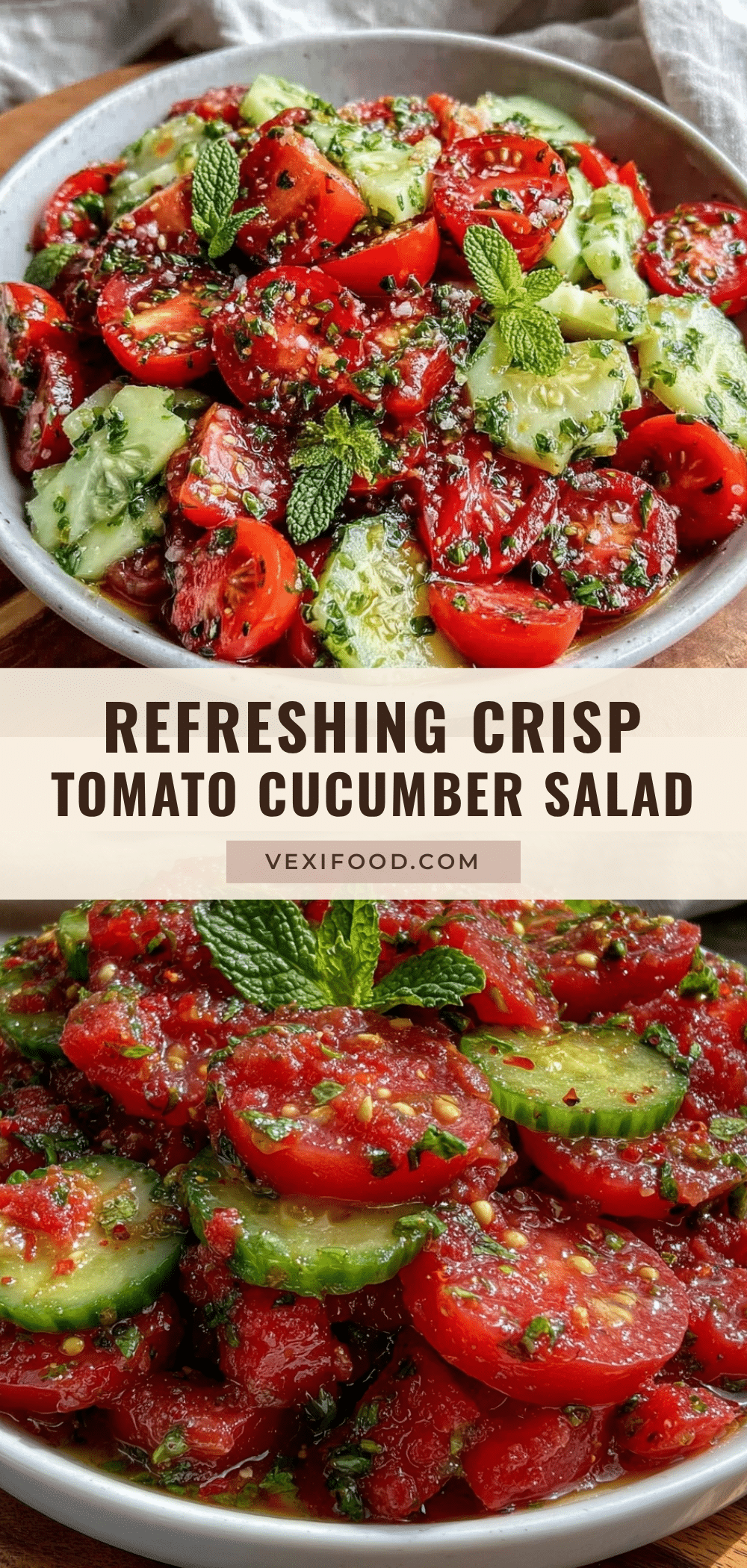 fresh tomato cucumber salad recipe