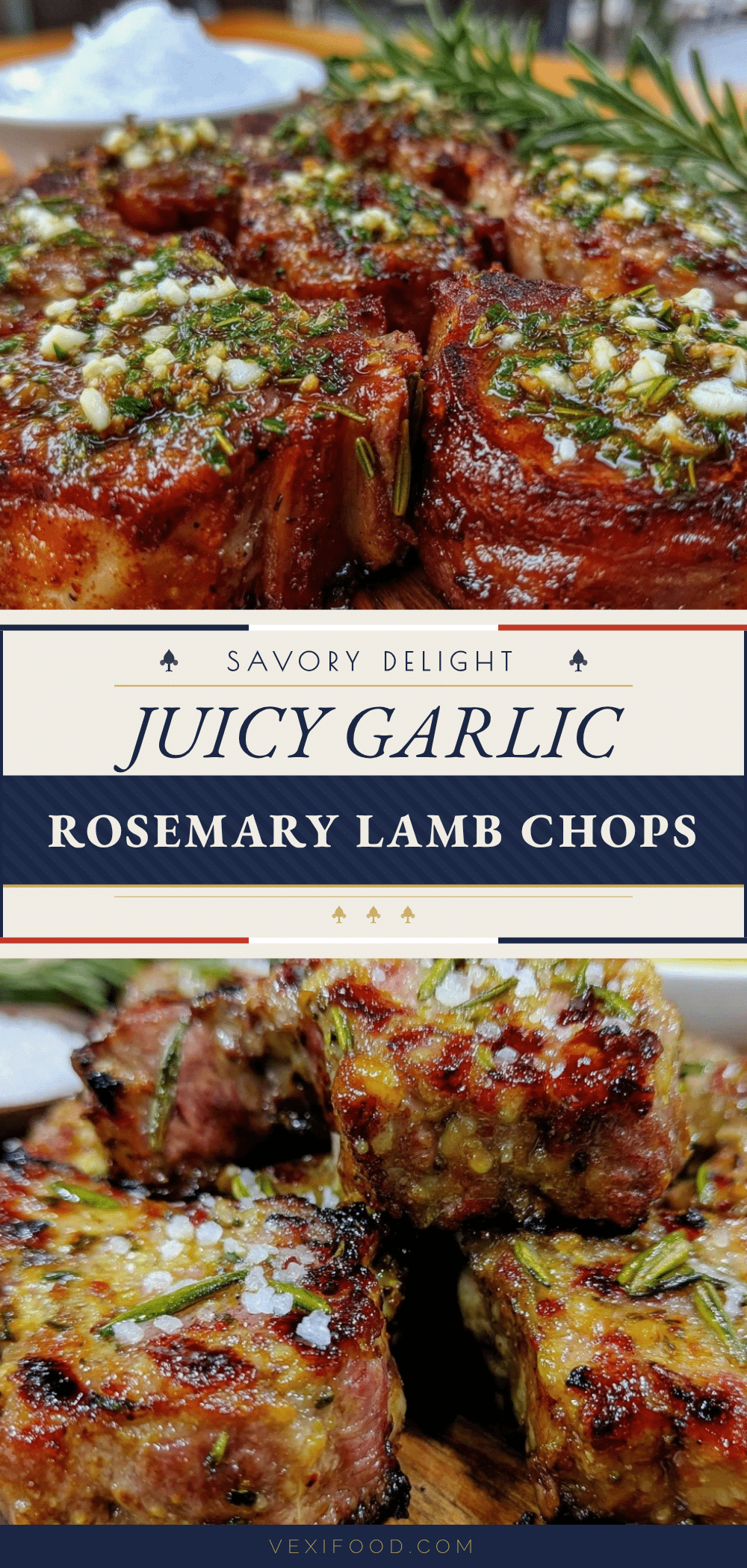 garlic rosemary lamb chops recipe