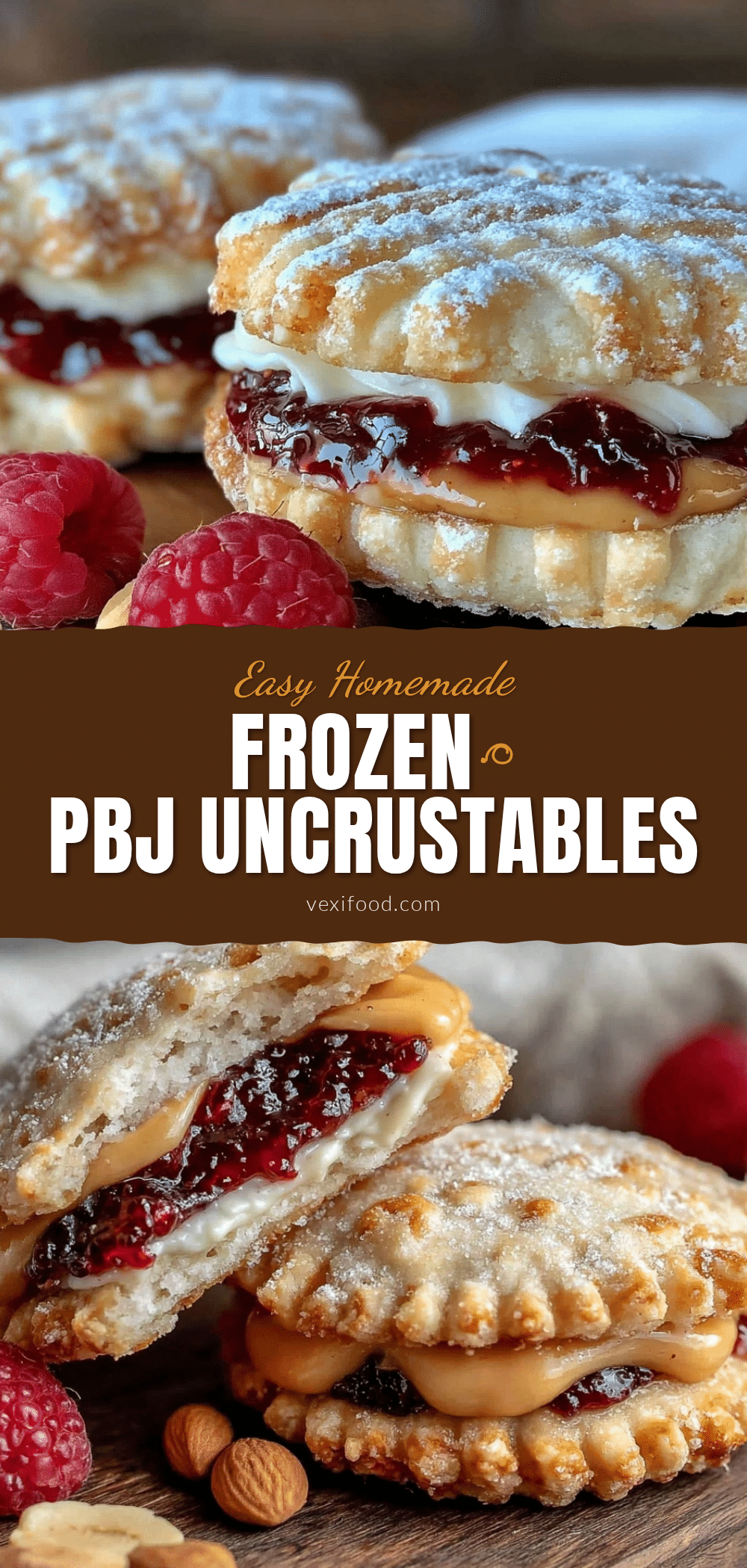 homemade uncrustables pb&j frozen sandwiches recipe