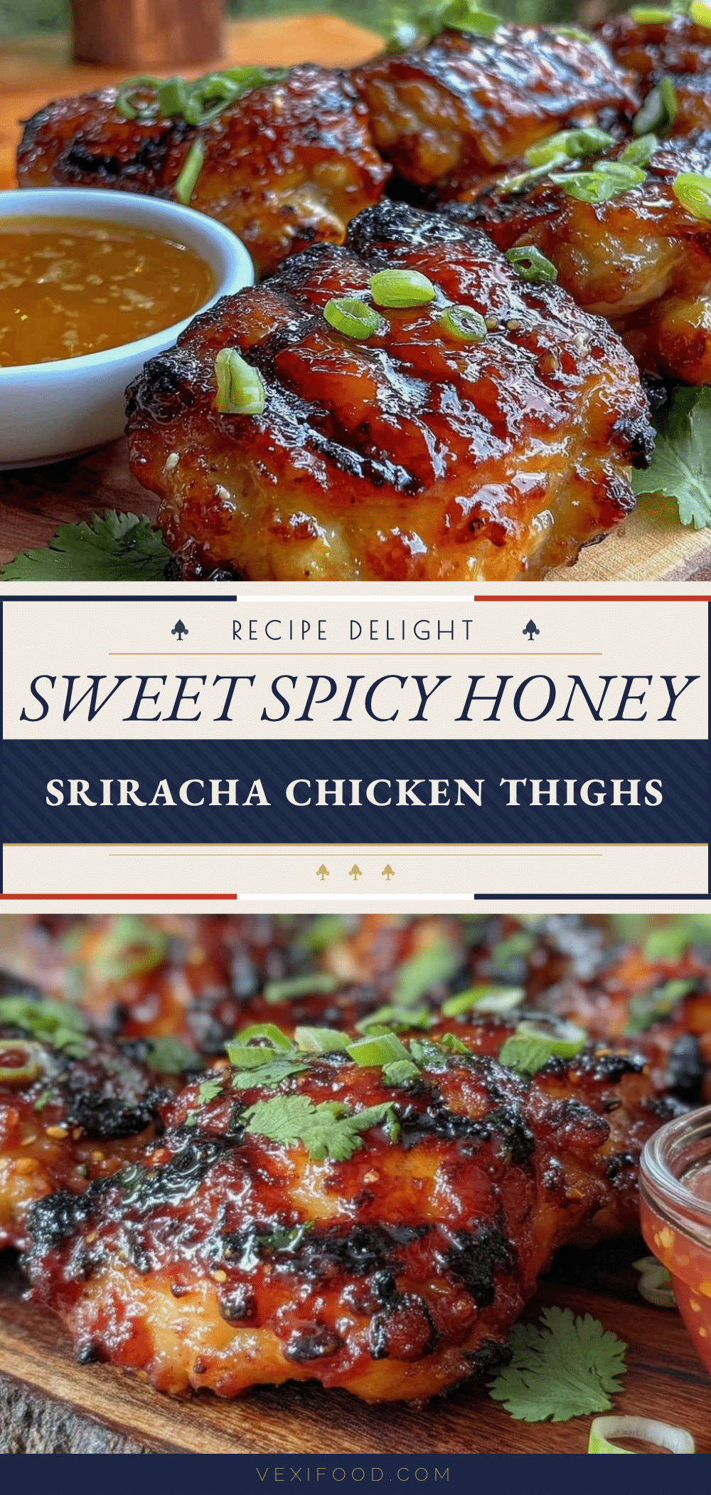 honey sriracha grilled chicken thighs recipe