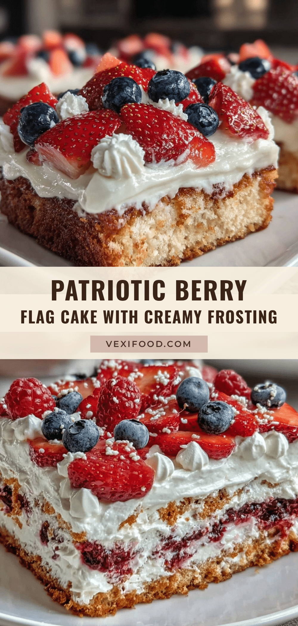 Perfect Berry Flag Cake recipe