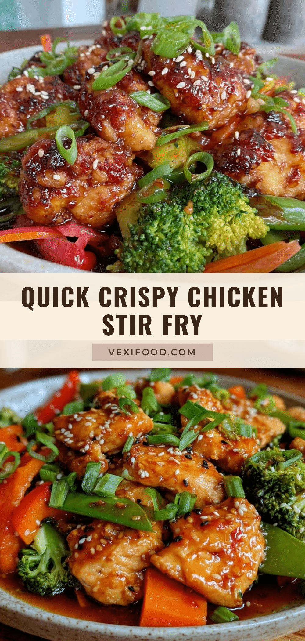 quick crispy chicken stir fry recipe